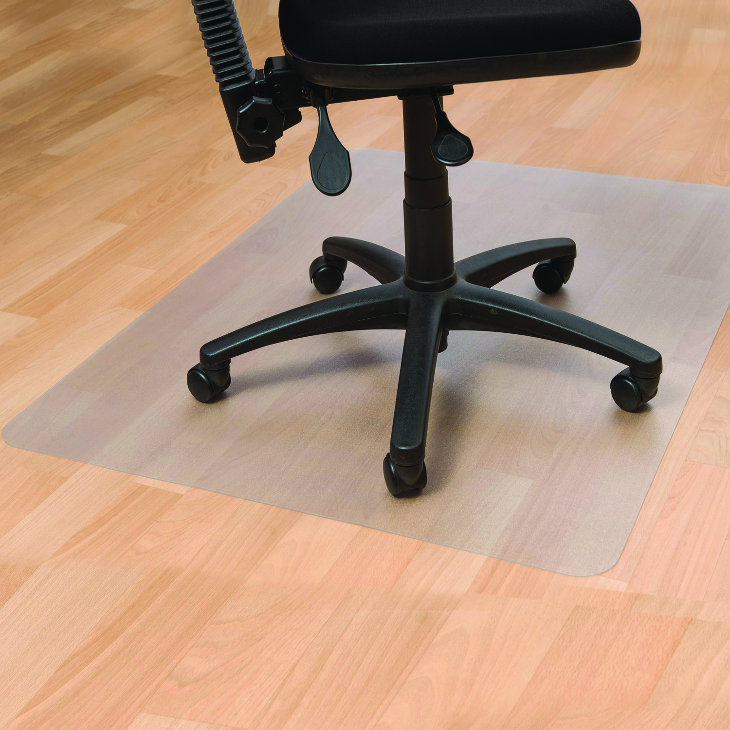 Cleartex Advantagemat Phthalate Free PVC Chair Mat for Hard Floors, 36″ w  x 48″ l, Clear