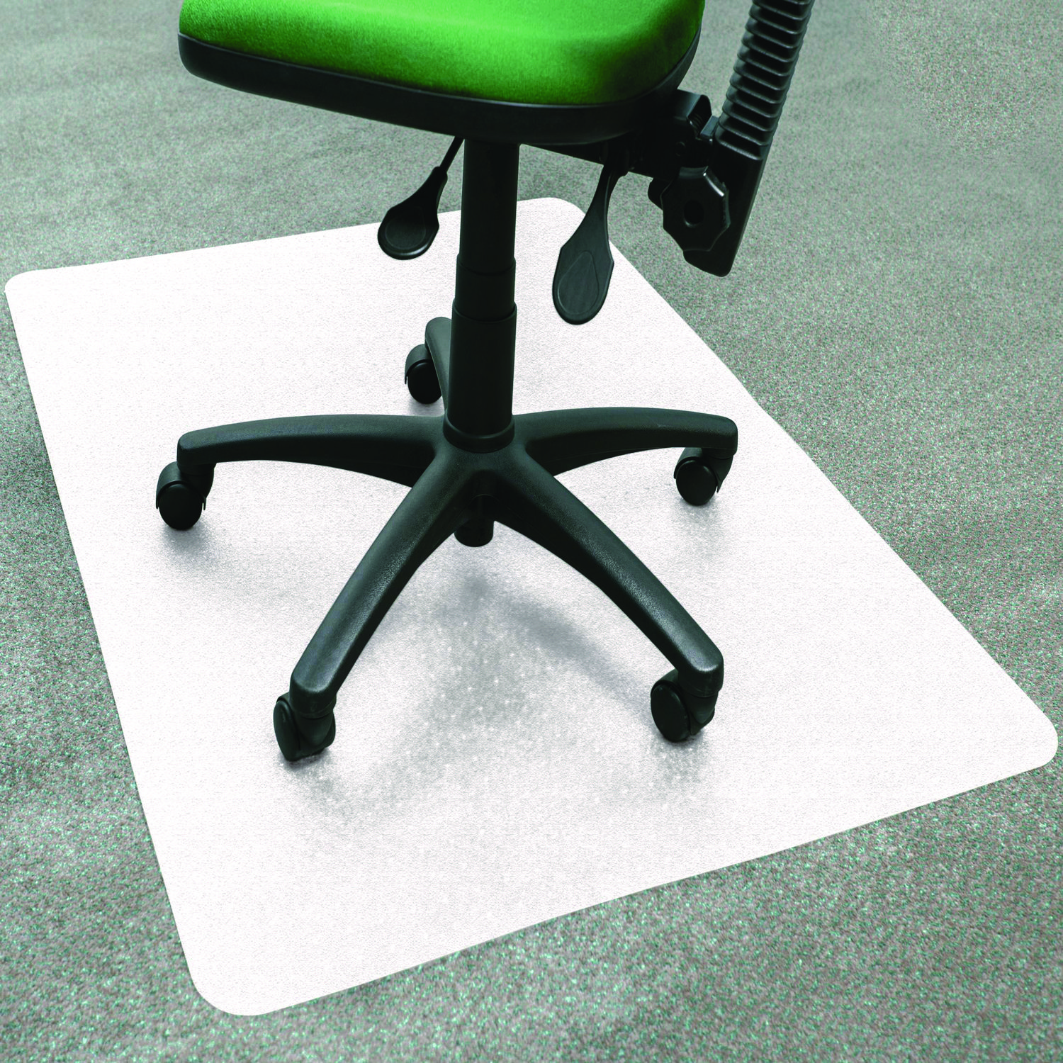 Cleartex® Polypropylene Chair Mat for Carpets, 29″ w x 46″ l, Translucent