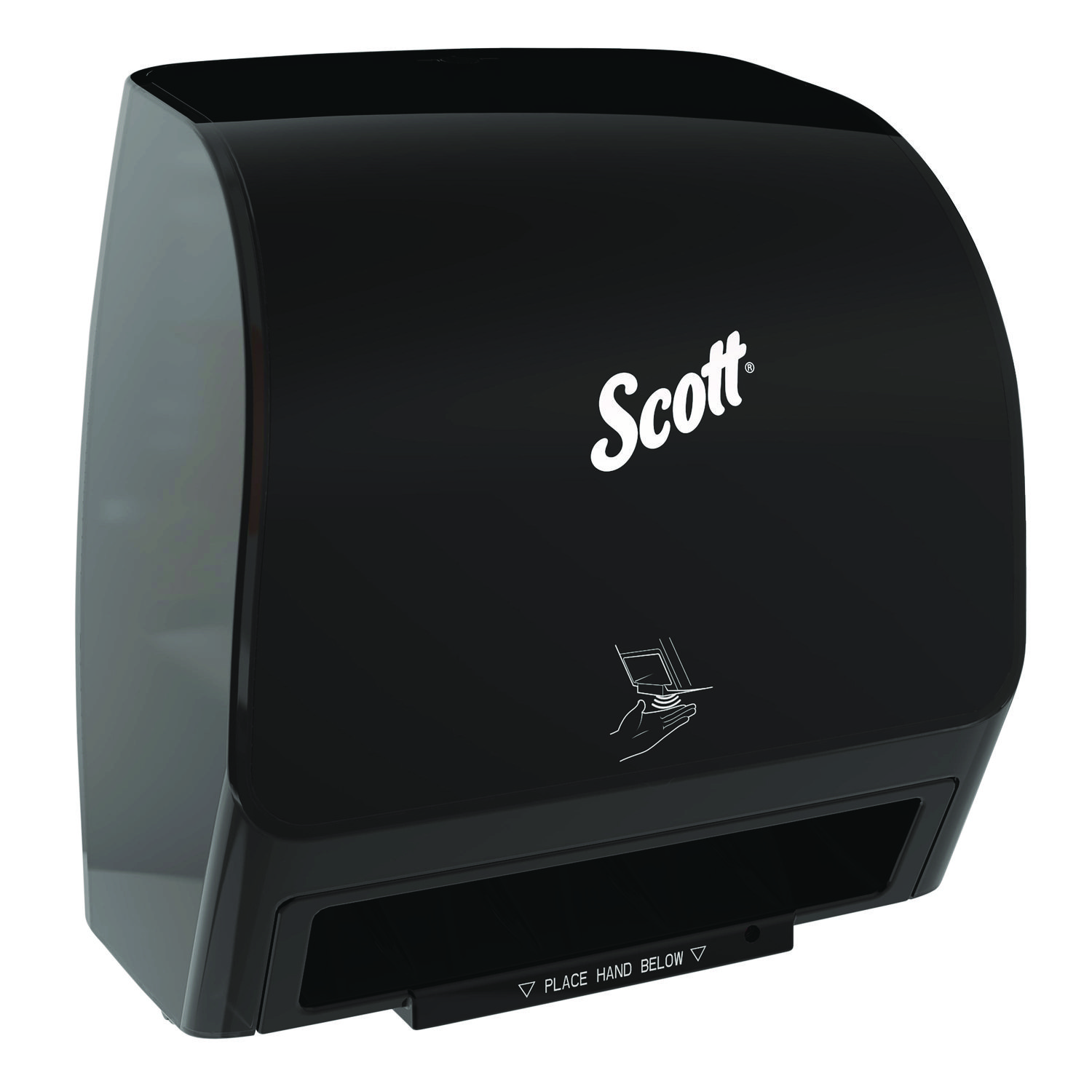 Slimroll Electronic Towel Dispenser, 12.35 x 7.25 x 11.8, Black