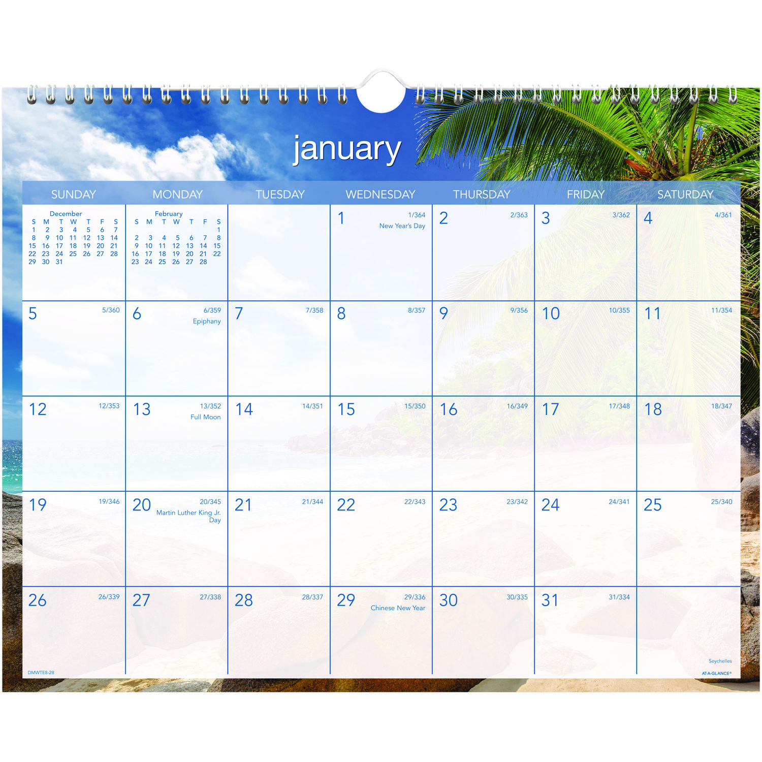 Tropical Escape Wall Calendar, Tropical Escape Photography, 15 x 12