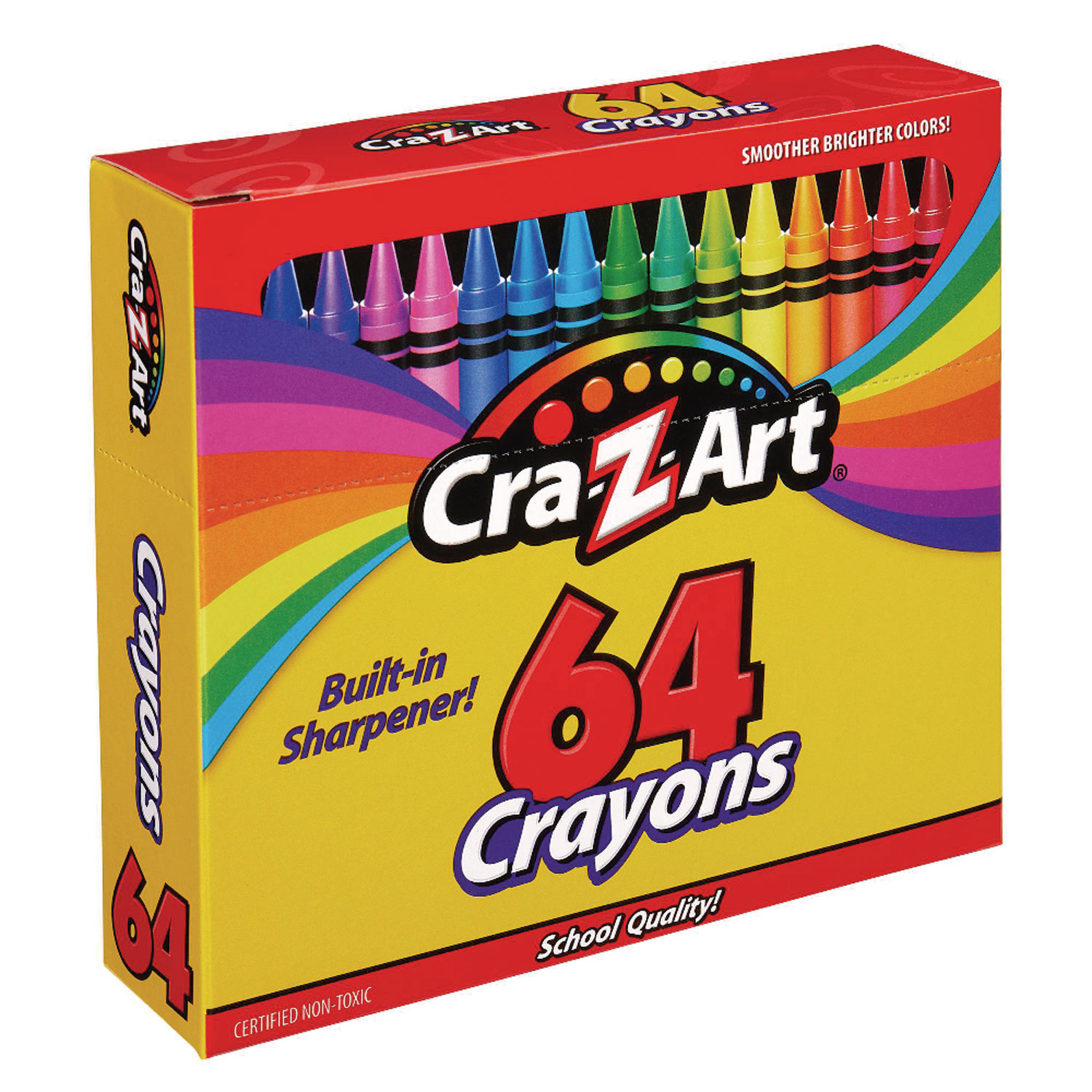 Crayons, 64 Assorted Colors, 64/Pack | Cra-Z-Art MPN #10202WM16