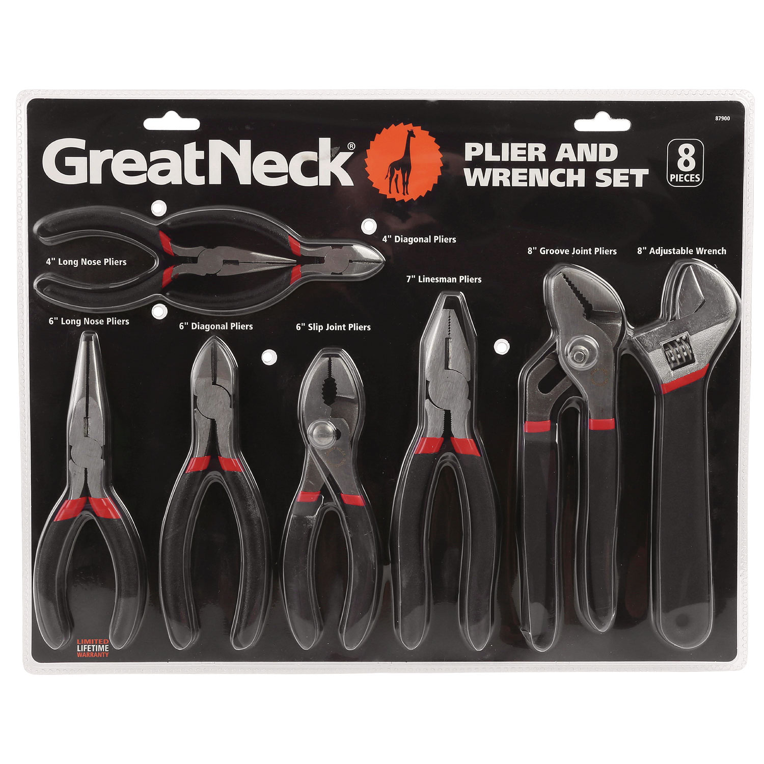 8-Piece Steel Pliers and Wrench Tool Set - myEliteProducts