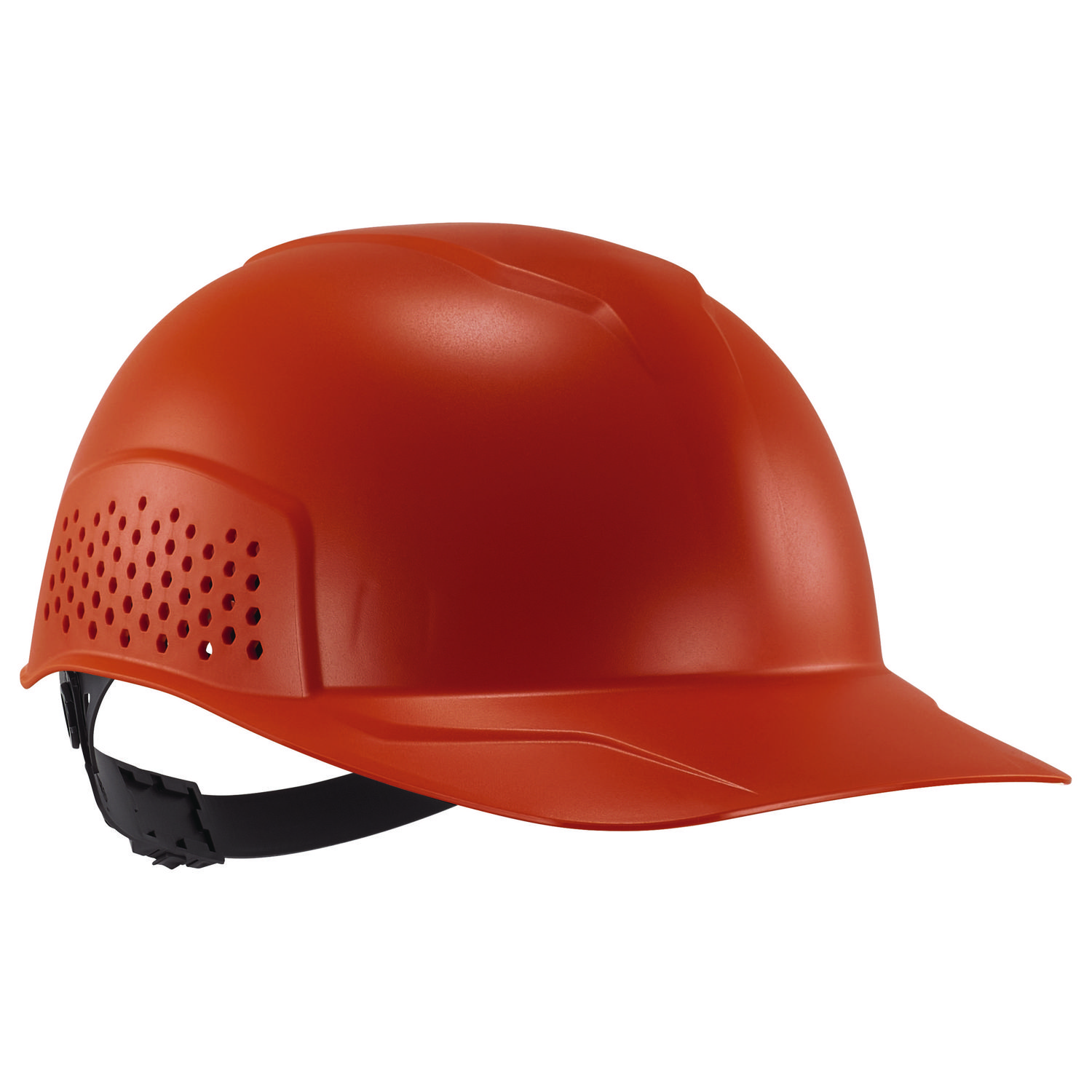 Skullerz 8951 Vented Hard Shell Bump Cap, Short Brim, Orange