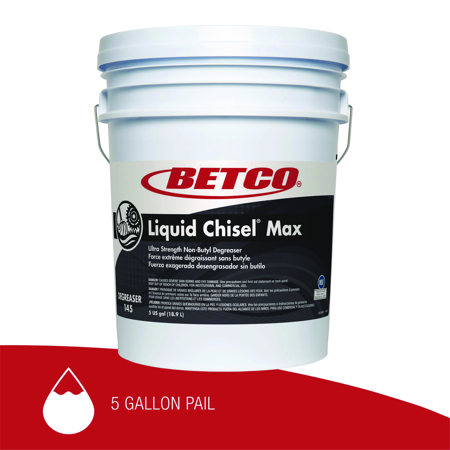 Liquid Chisel Max Non-Butyl Degreaser, Characteristic Scent, 5 gal Pail