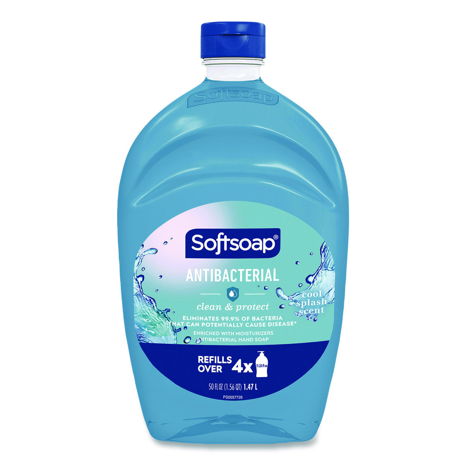 Softsoap® Antibacterial Liquid Hand Soap Refill, Cool Splash, 50 oz Bottle