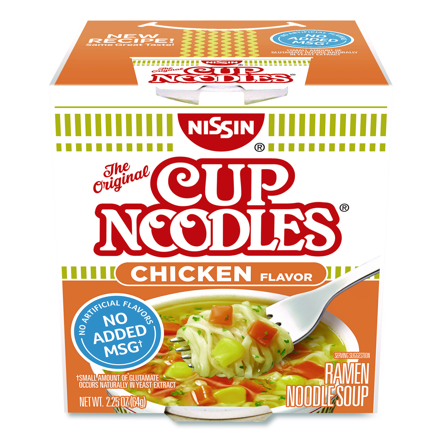 Nissin® Cup Noodles, Chicken, 2.25 oz Cup, 12/Carton