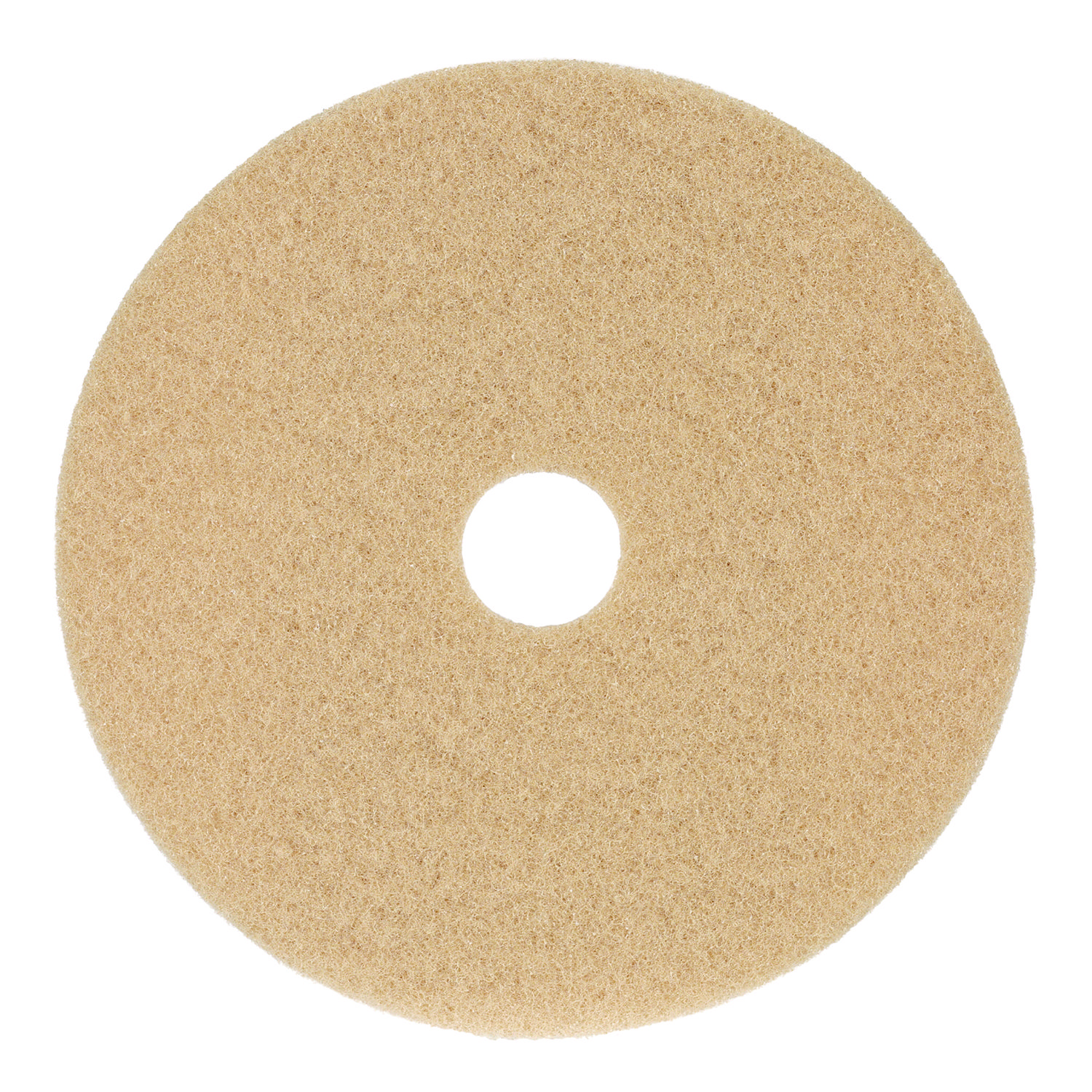 Burnishing Floor Pads, 27″ Diameter, Tan, 5/Carton