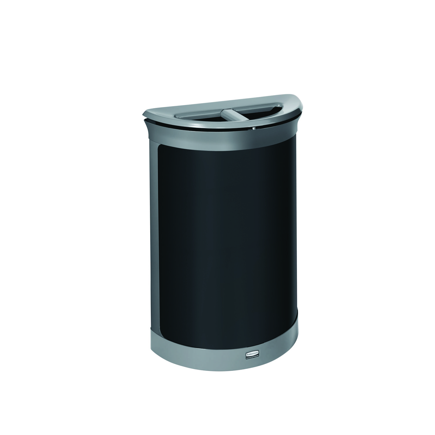 ENHANCE Series Waste Receptacle, Dual Top Hole, 11.5 gal, Metal, Pearl Gray/Umbra Gray