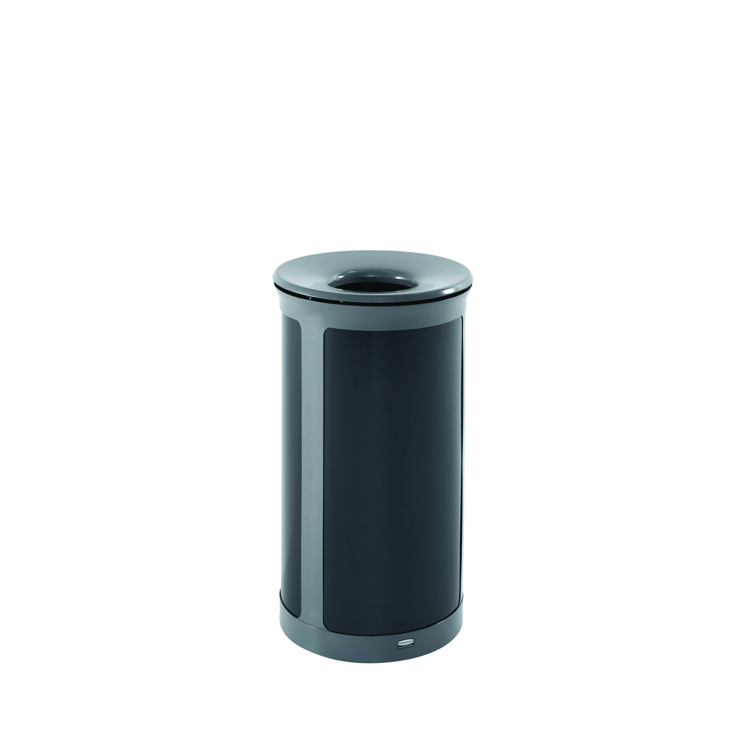 ENHANCE Series Waste Receptacle, 33 gal, Metal, Pearl Gray/Umbra Gray