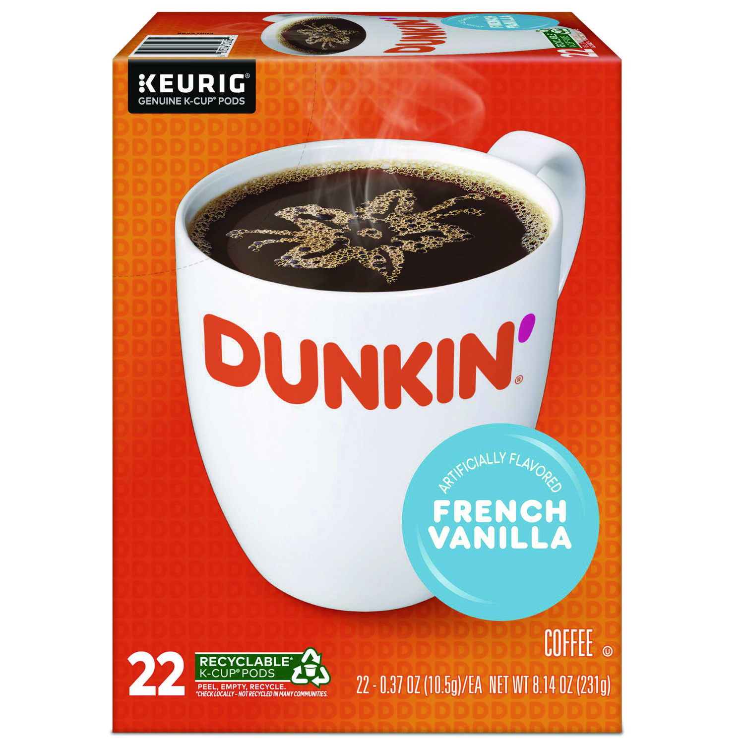 K-Cup Pods, French Vanilla, 22/Box