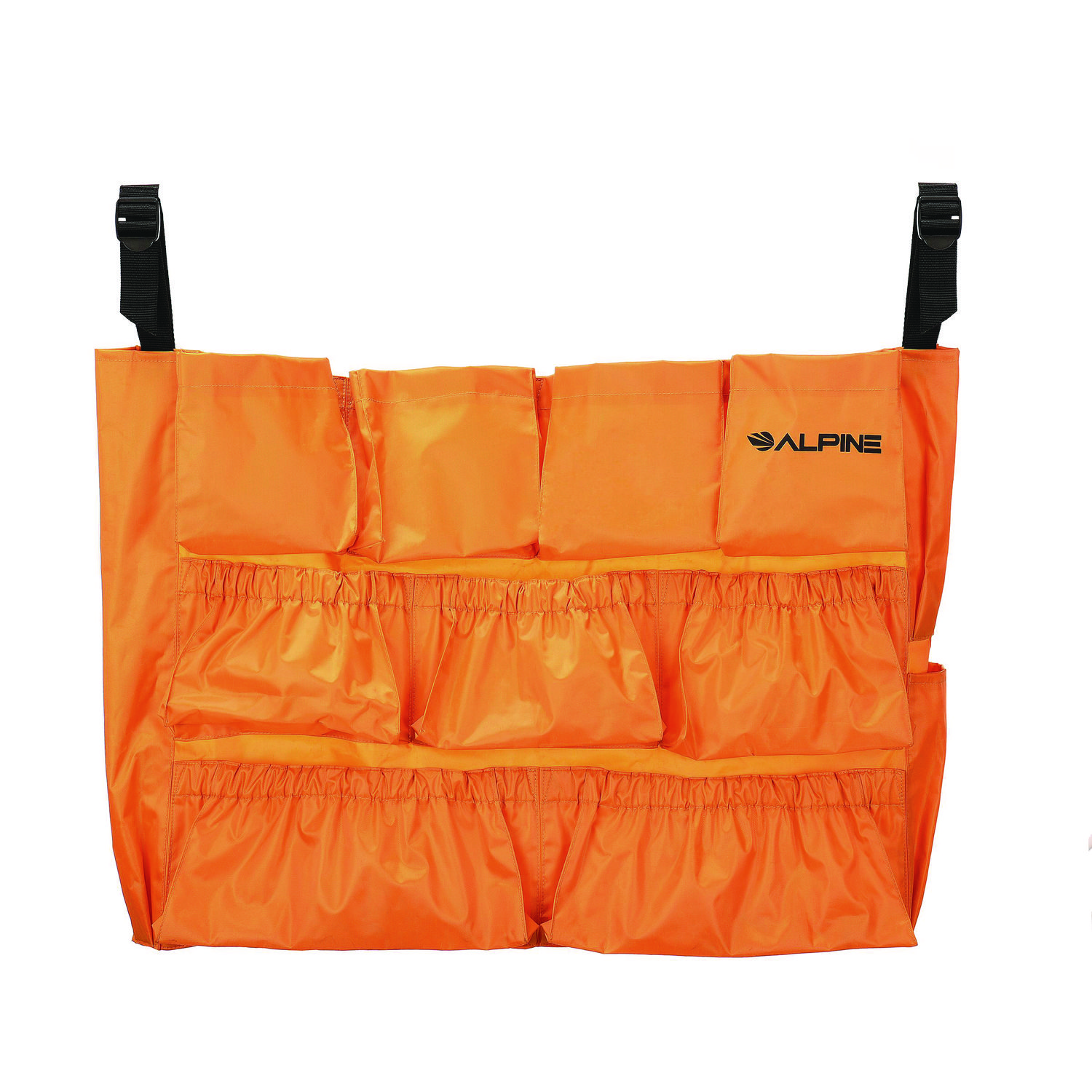 12-Pocket Trash Can Caddy Bag, 12 Compartments, Orange