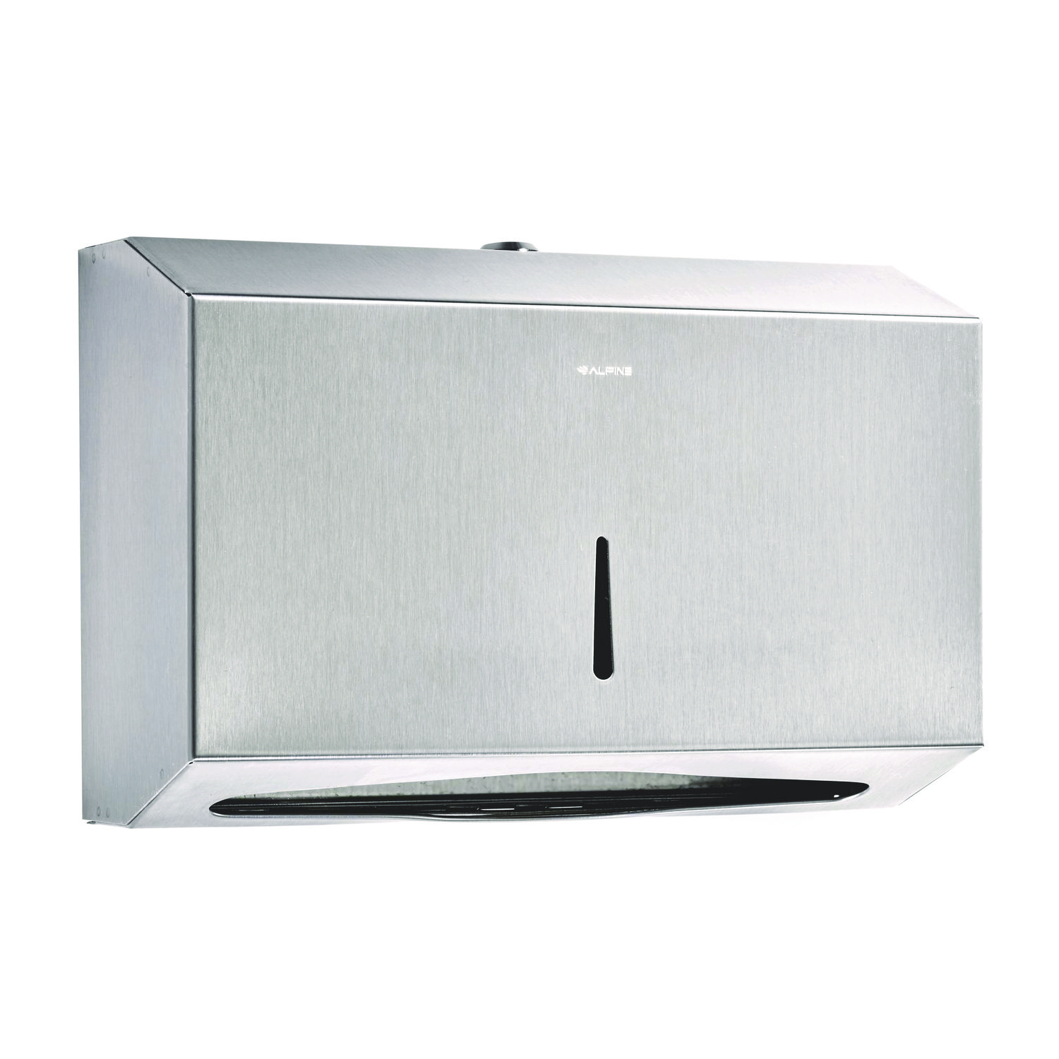 Horizontal C-Fold/Multi-Fold Paper Towel Dispenser, 7.08 x 3.93 x 10.82, Brushed Nickel