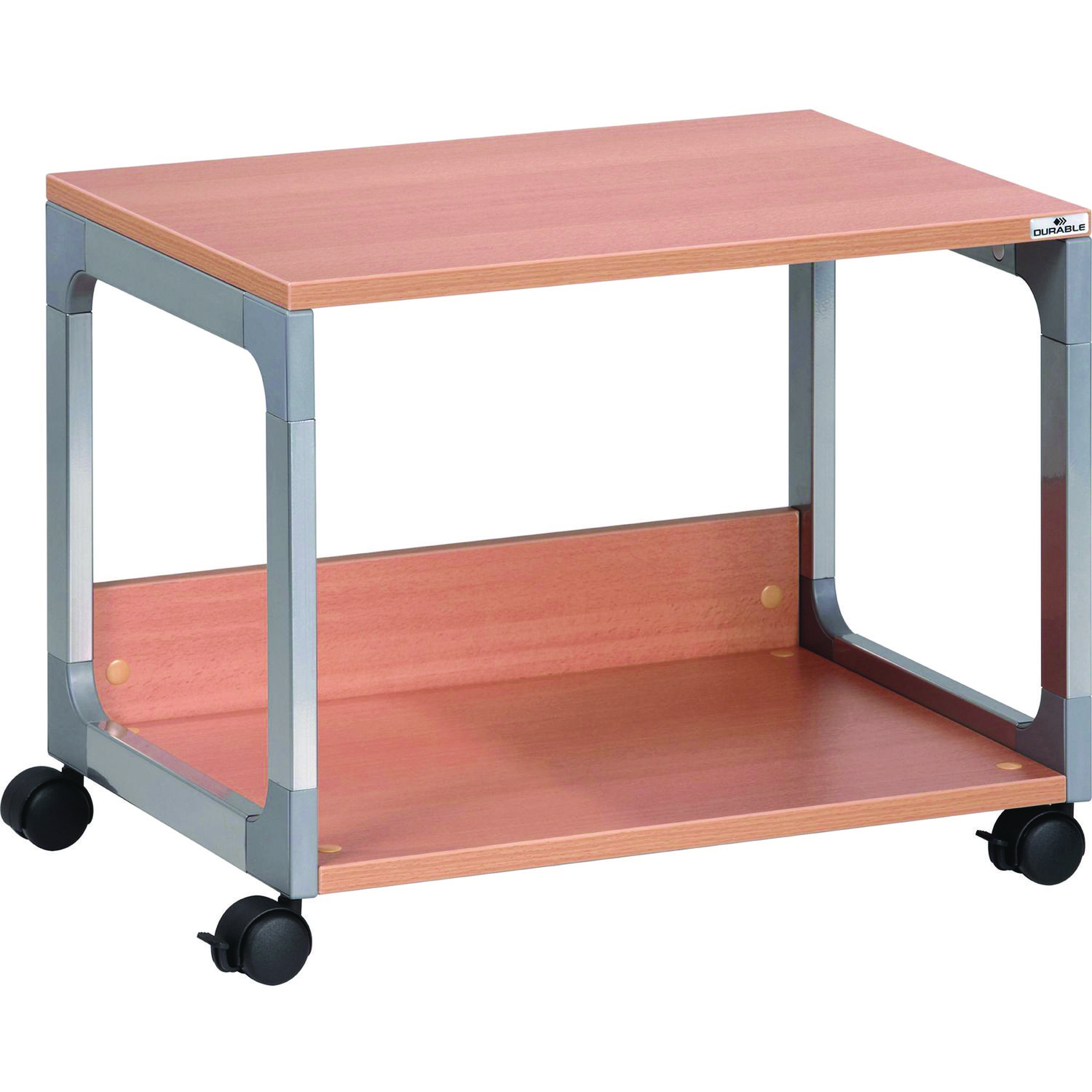 System 48 Multi-Function Trolley, Metal, 2 Shelves, 23.6 x 18.7 x 17, Beech