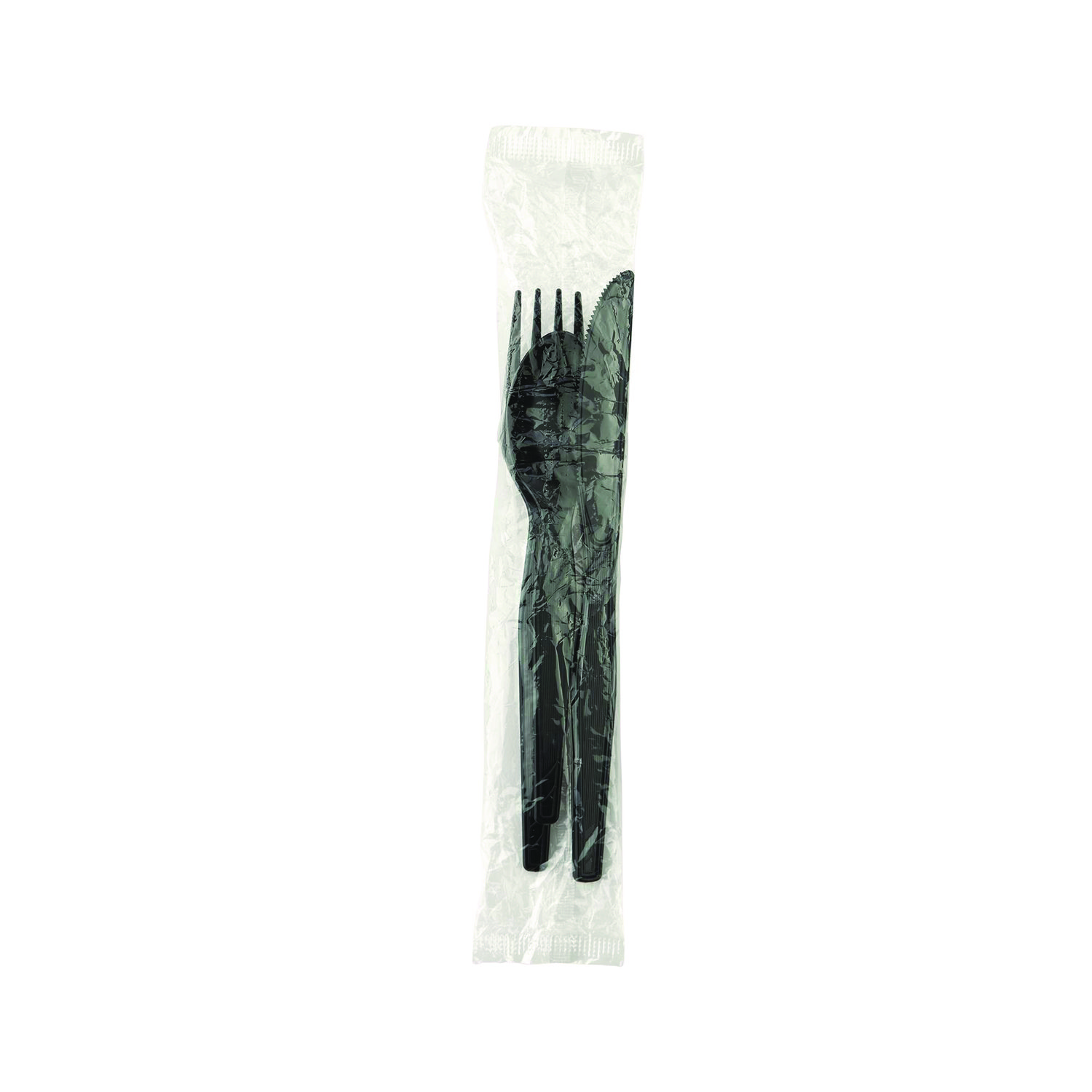 Individually Wrapped Heavyweight Cutlery Set, Fork/Knife/Spoon, 250/Carton