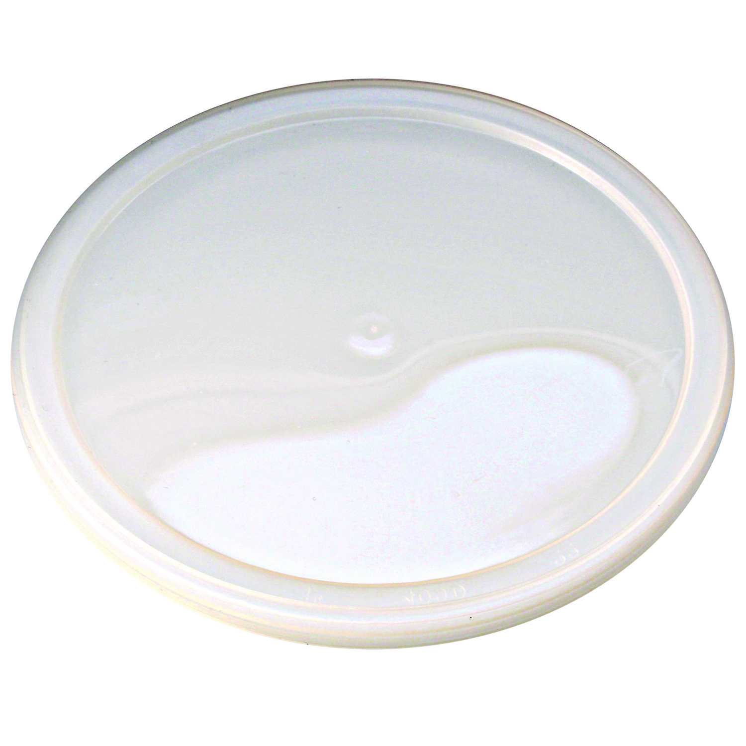 Pro Kal Polyethylene Flush Fill Round Deli Lids, 4.6″ Diameter, Clear, 500/Carton