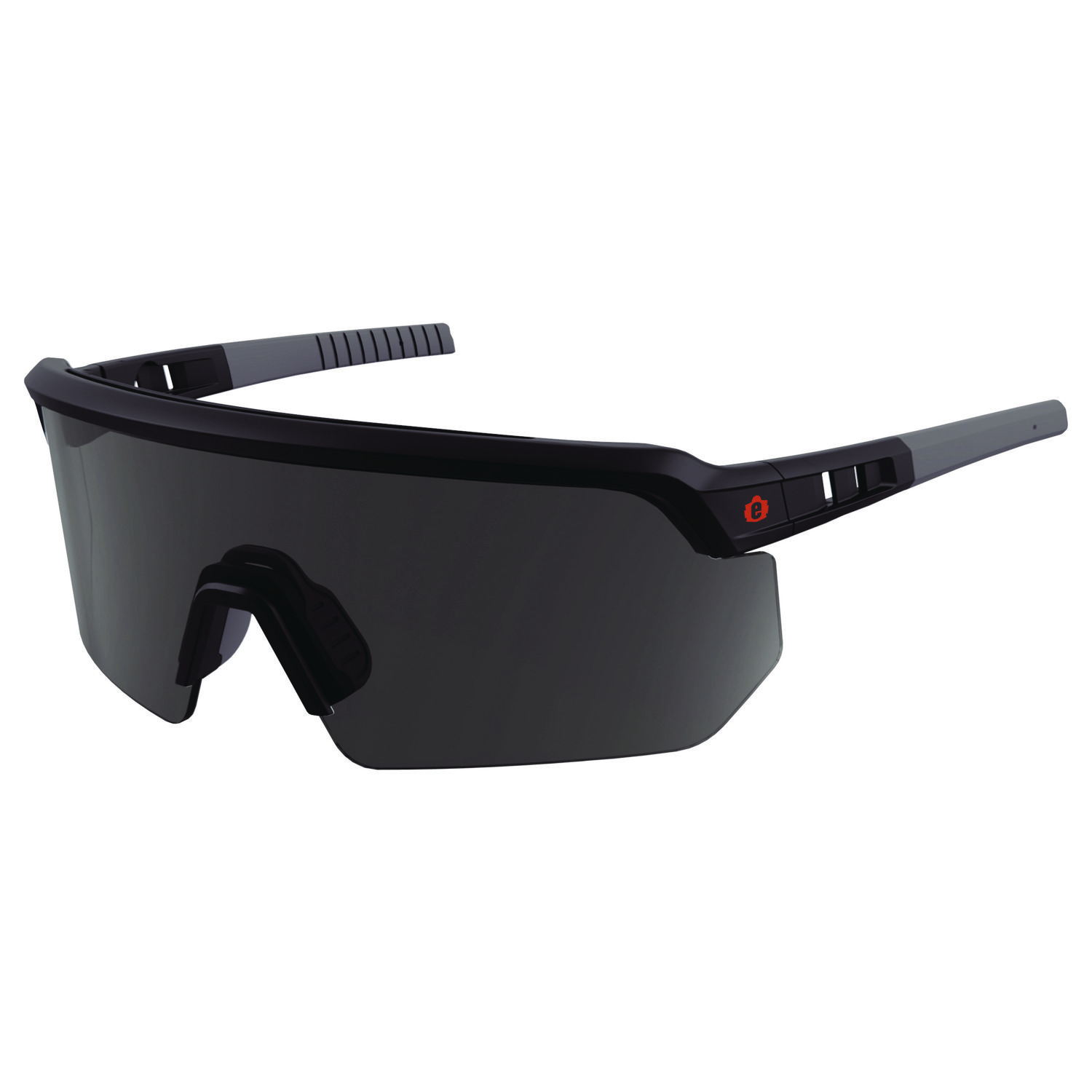 ergodyne® Skullerz AEGIR-AFASPM Anti-Scratch and Enhanced Anti-Fog Safety Glasses, Matte Black Frame, Smoke Polycarb Lens