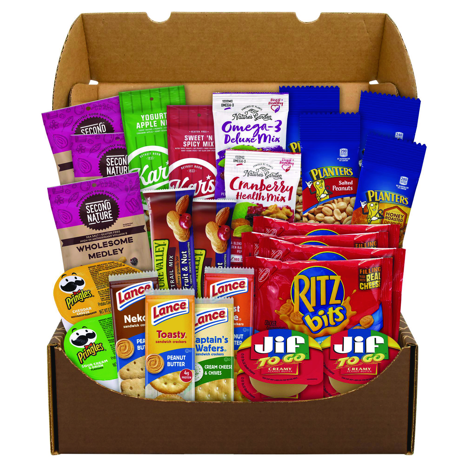 On The Go Snack Box, 27 Assorted Snacks/Box