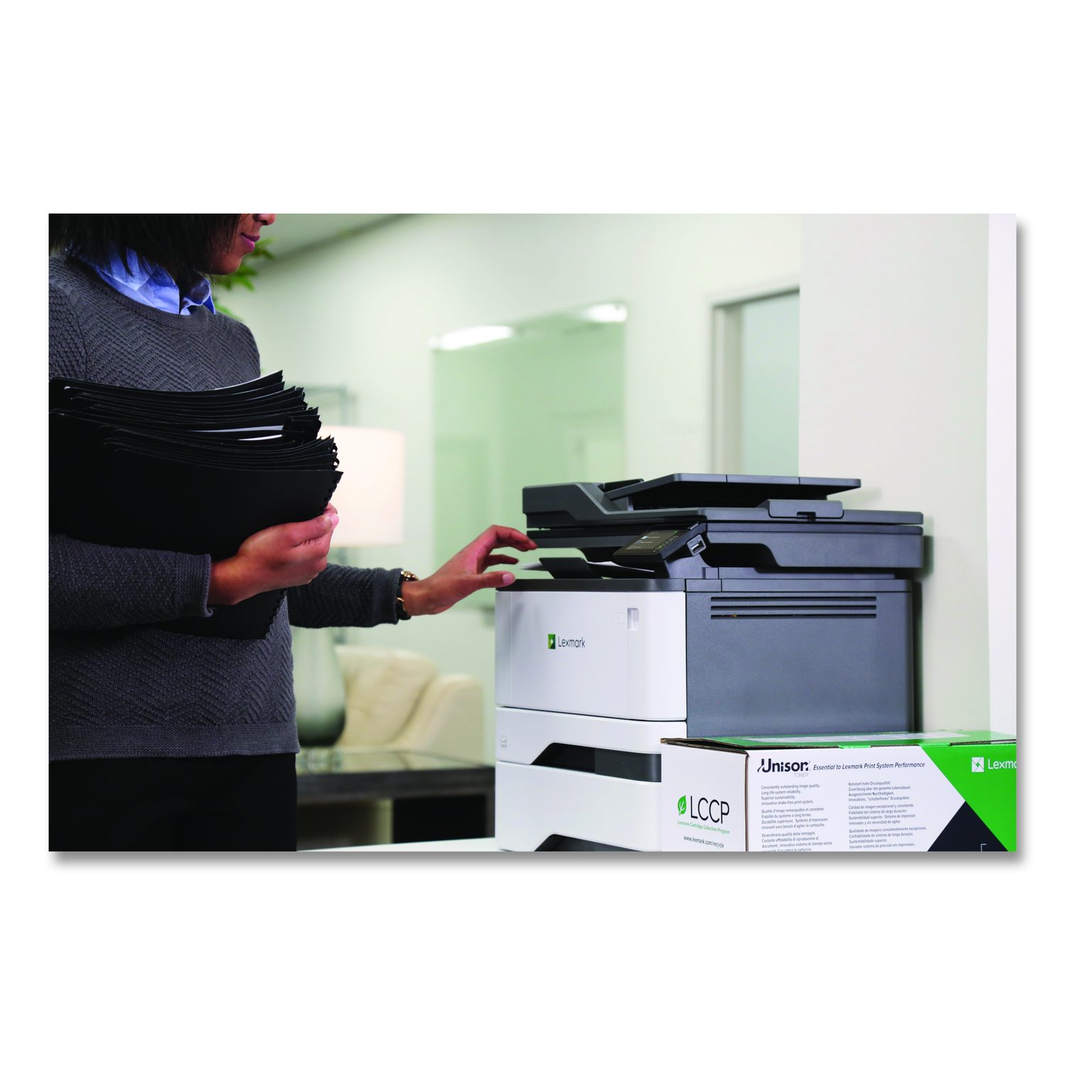 CX963XSE Multifunction Laser Printer, Copy/Fax/Print/Scan - Short