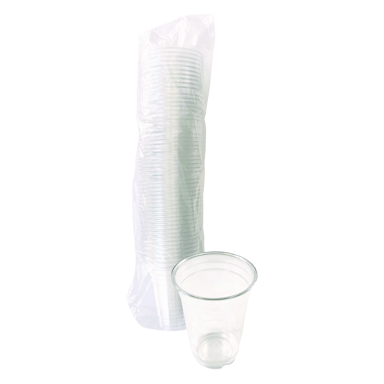 Clear Plastic PET Cups, 14 oz, 50/Pack