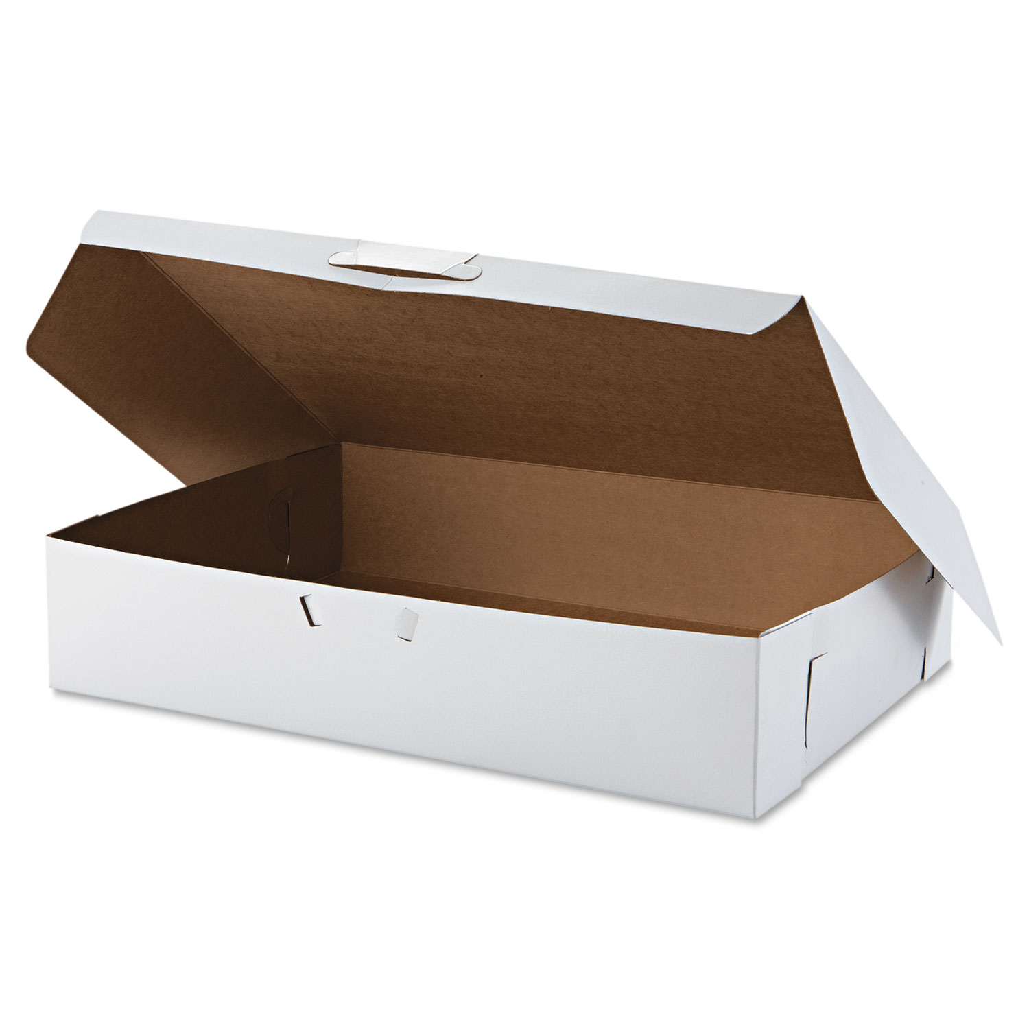 19 x 14 White Corrugated Half Sheet Cake Board - 50/Case