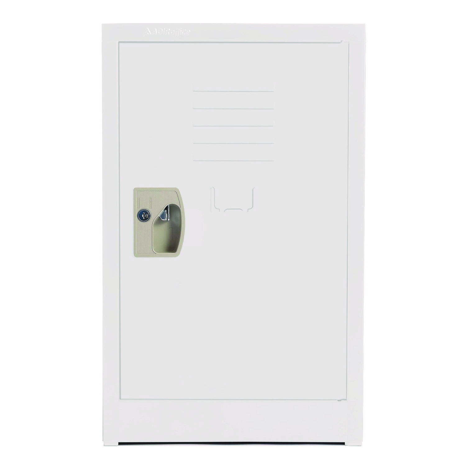 Steel Storage Locker, 1 Compartment, 15 x 15 x 24, White