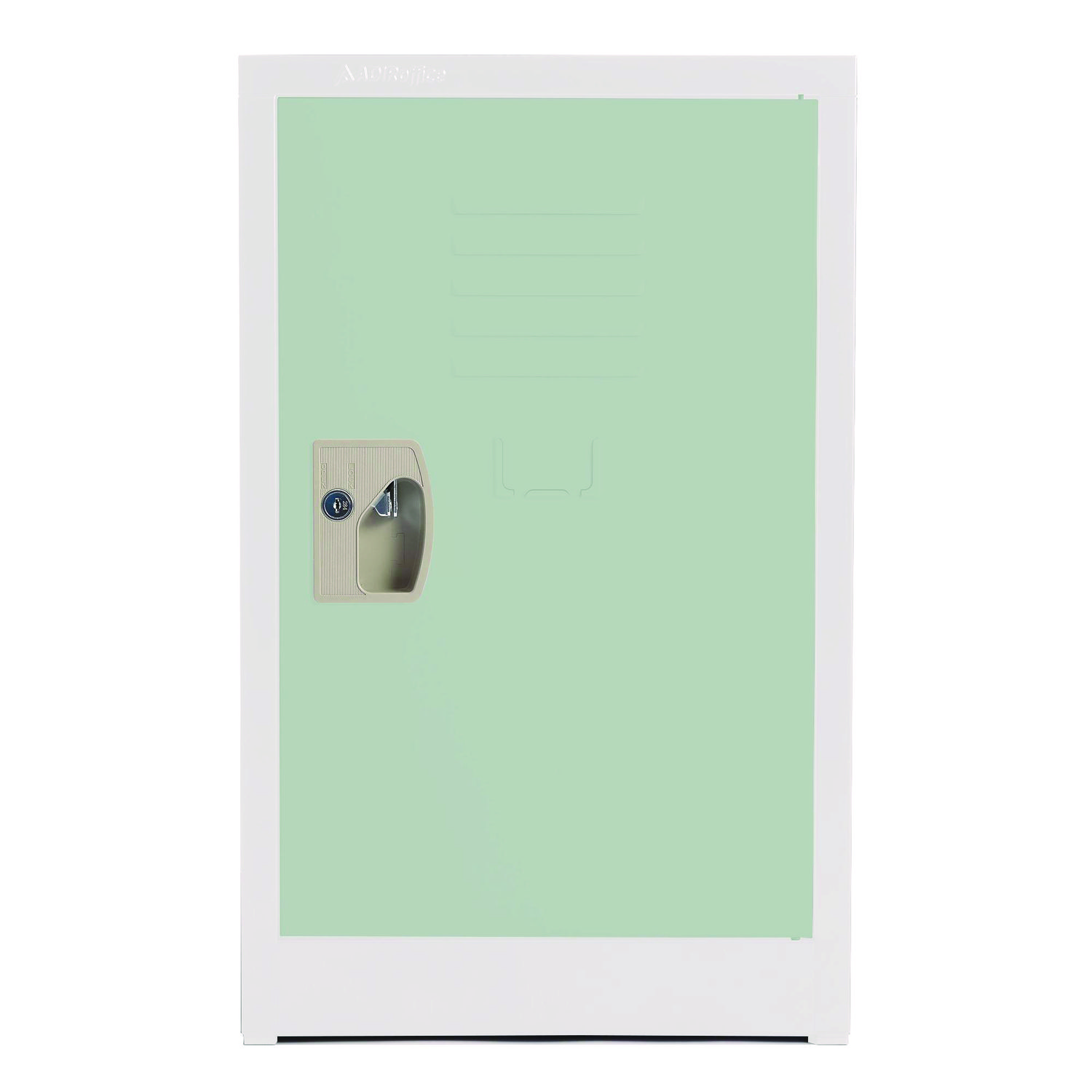 Steel Storage Locker, 1 Compartment, 15 x 15 x 24, Misty Green