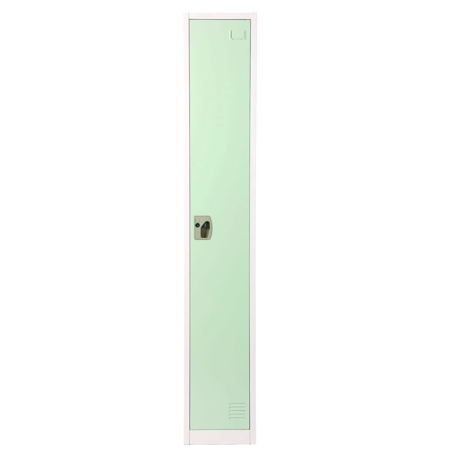 Steel Storage Locker, 1 Compartment, 12 x 12 x 72, Misty Green