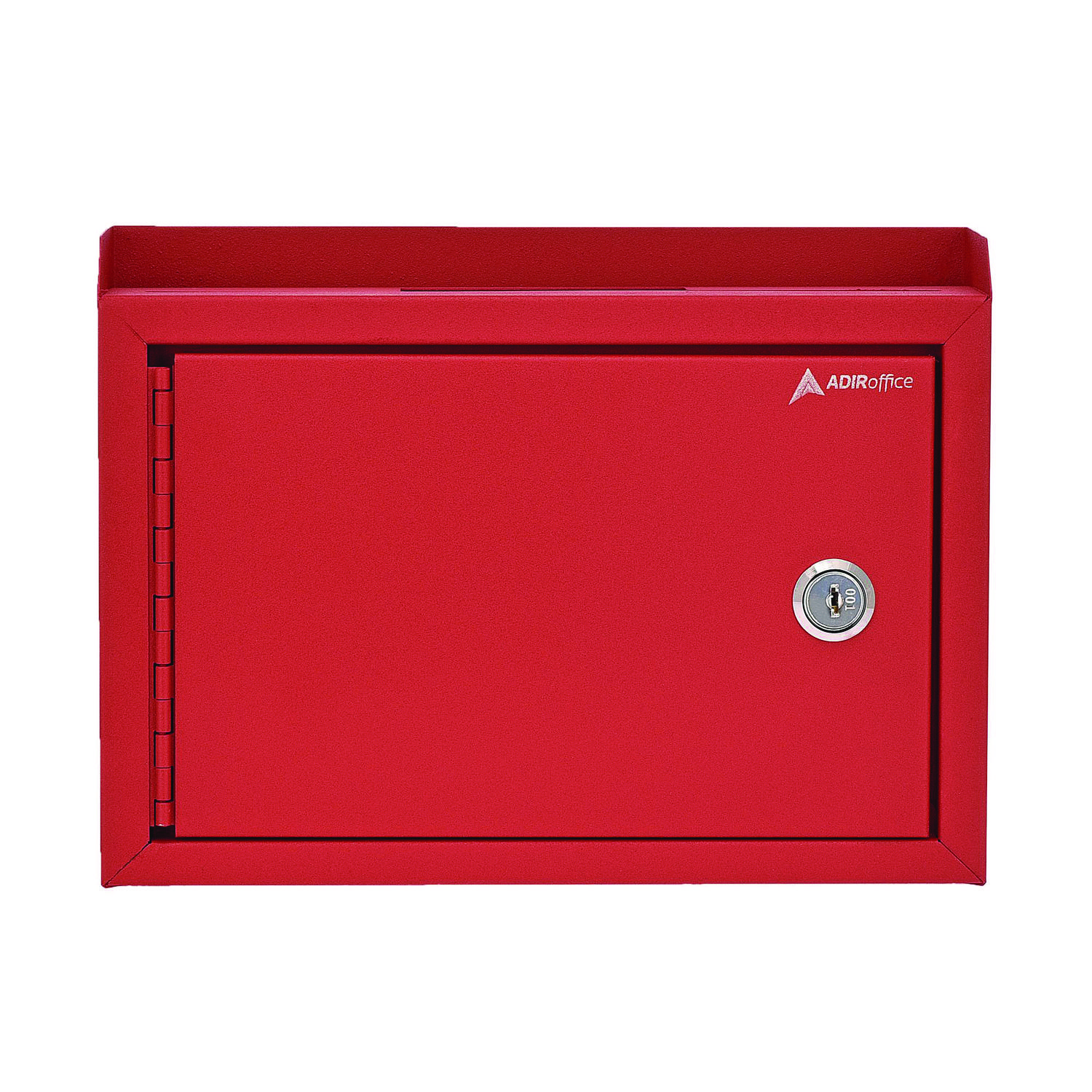 Medium Size Steel Multi-Purpose Secure Drop Box, 9.8 x 3.4 x 7.5, Red