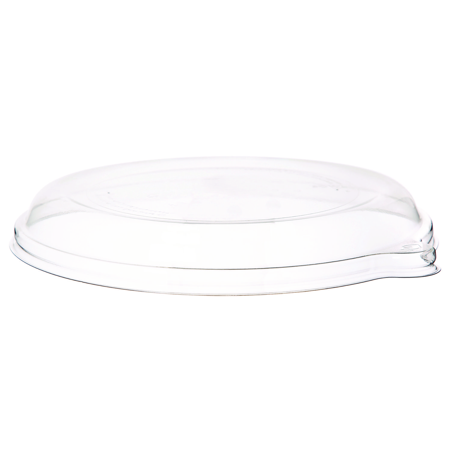 WorldView RPET Lids, Fits 9″ Round Shallow Bowls, Clear, 300/Carton