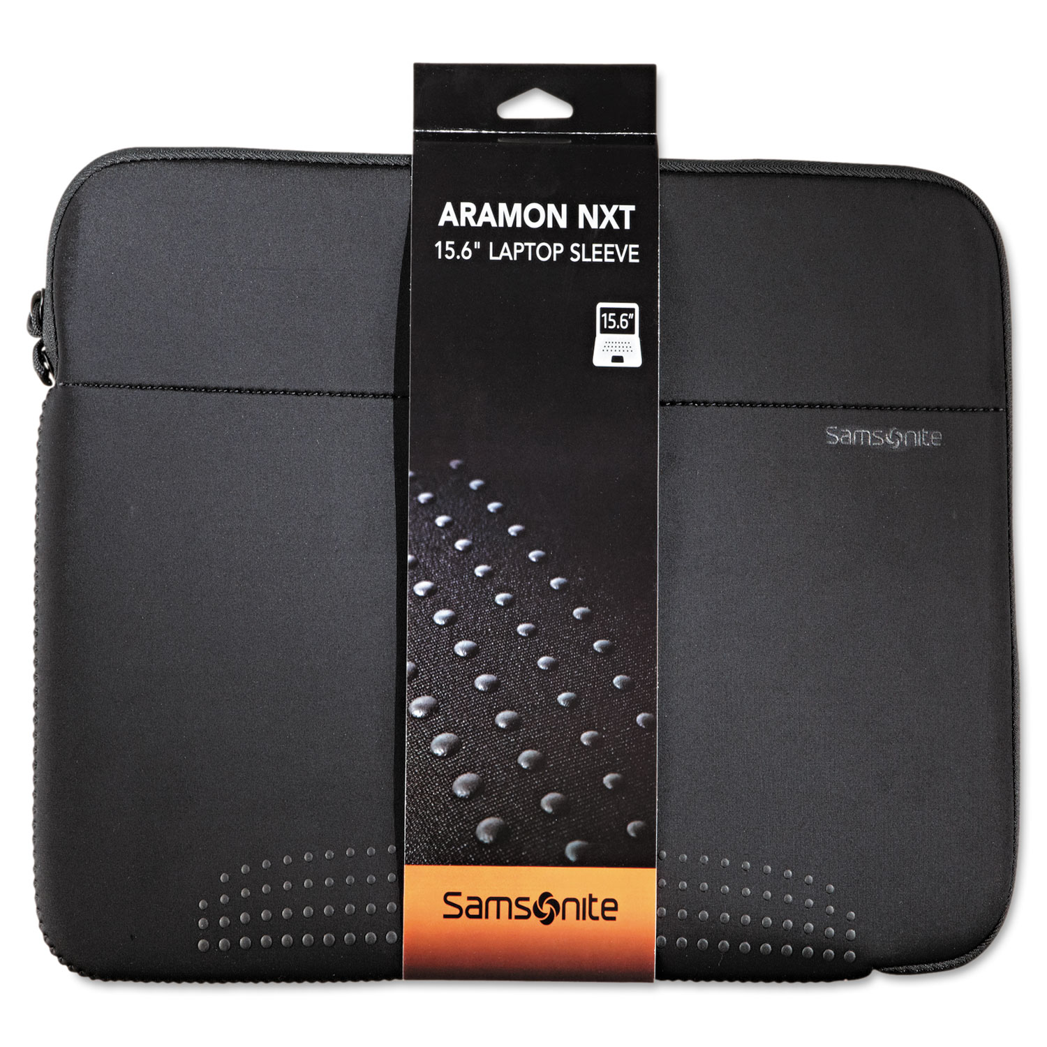 15.6 Aramon Laptop Sleeve, Neoprene, 15-3/4 x 1 x 10-1/2, Black
