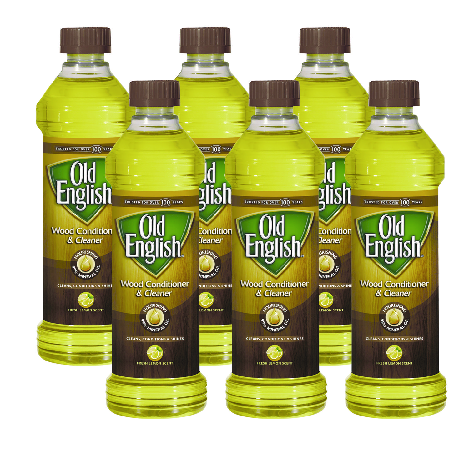 Oil, Furniture, Fresh Lemon, 16 oz Bottle, 6/Carton