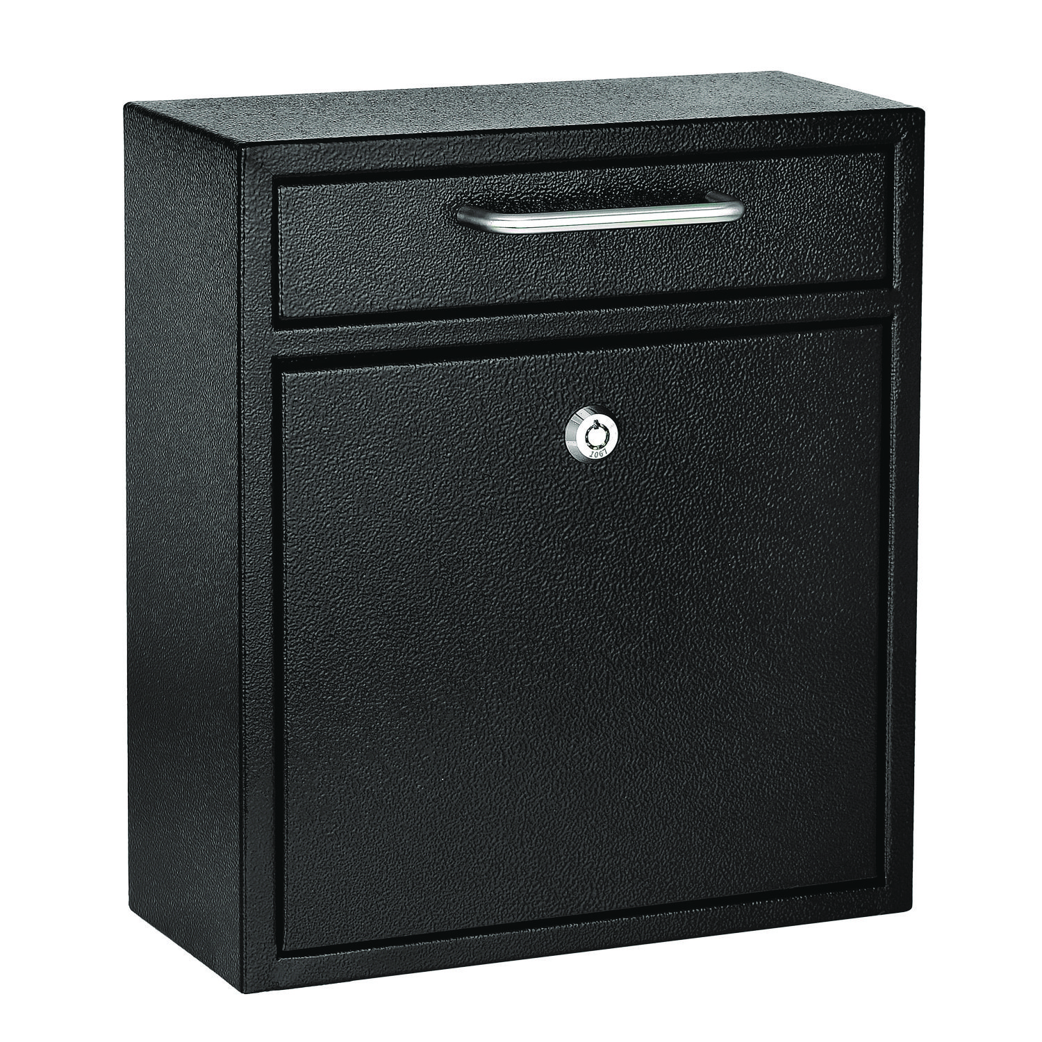 Medium Ultimate Wall Mounted Mail Box, 10.4 x 4.5 x 12, Black