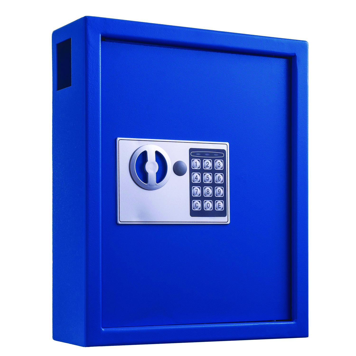 Steel Digital Lock Key Cabinet, 40-Key, 13 x 4 x 14.3, Stainless Steel 304, Blue