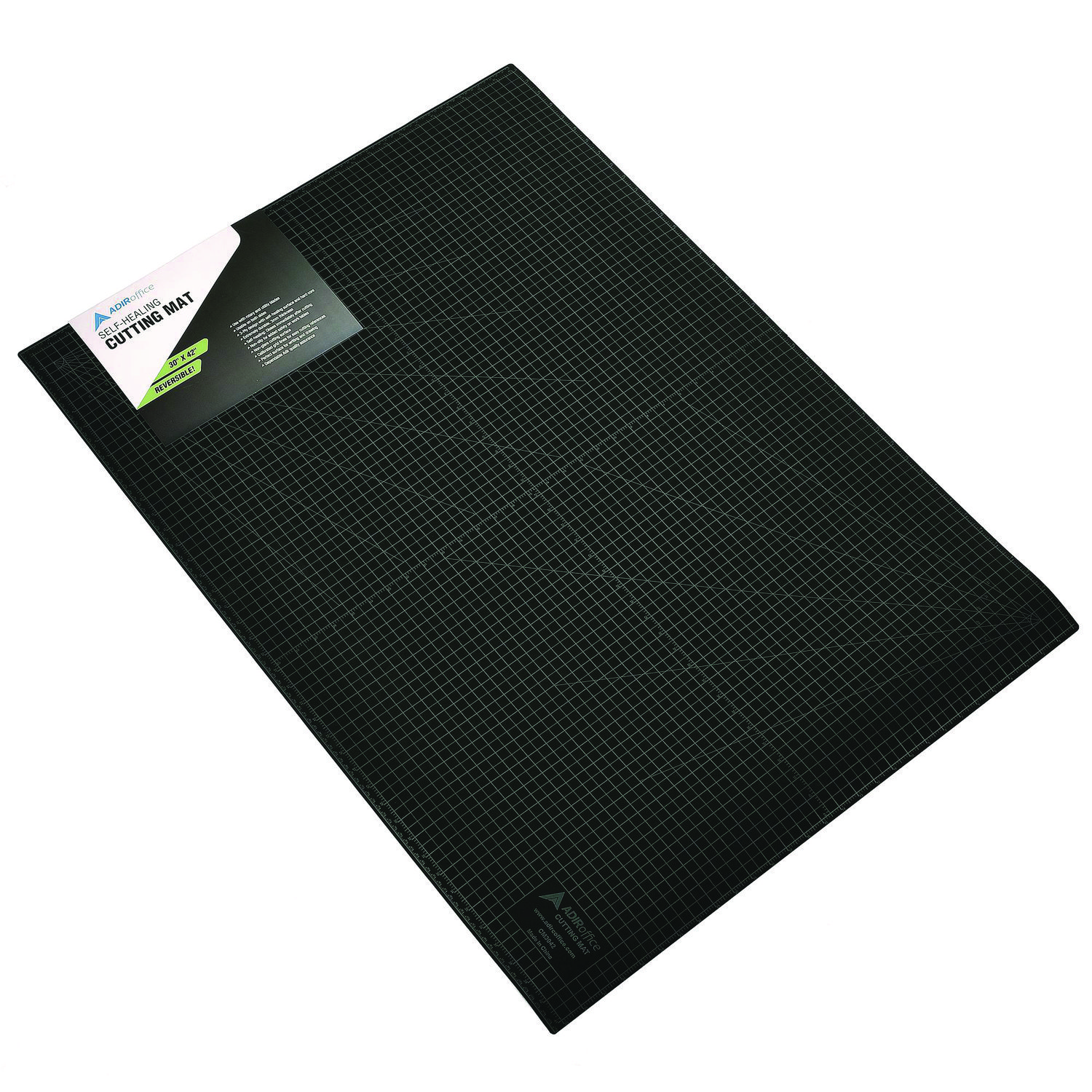 Reversible Self Healing Cutting Mat, 30 x 42, Green/Black