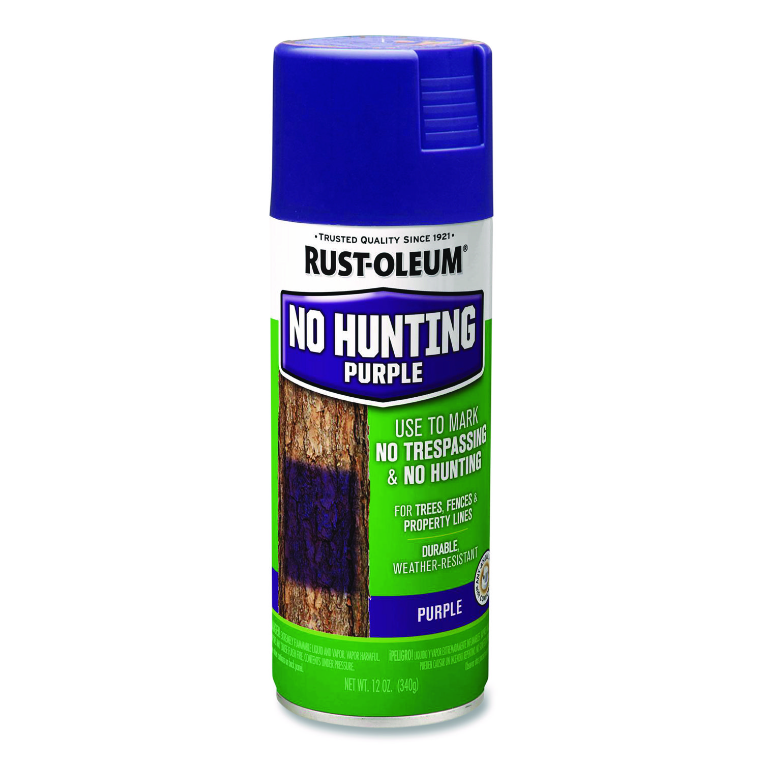 Specialty No Hunting Purple Spray Paint, Flat Purple, 12 oz Aerosol Can