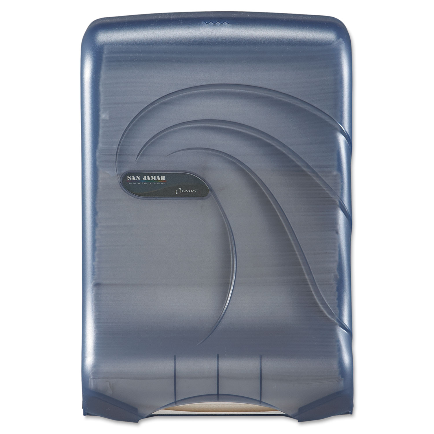  San Jamar SAN T1790TBL Ultrafold Multifold/C-Fold Towel Dispenser, Oceans, Blue, 11 3/4 x 6 1/4 x 18 (SJMT1790TBL) 