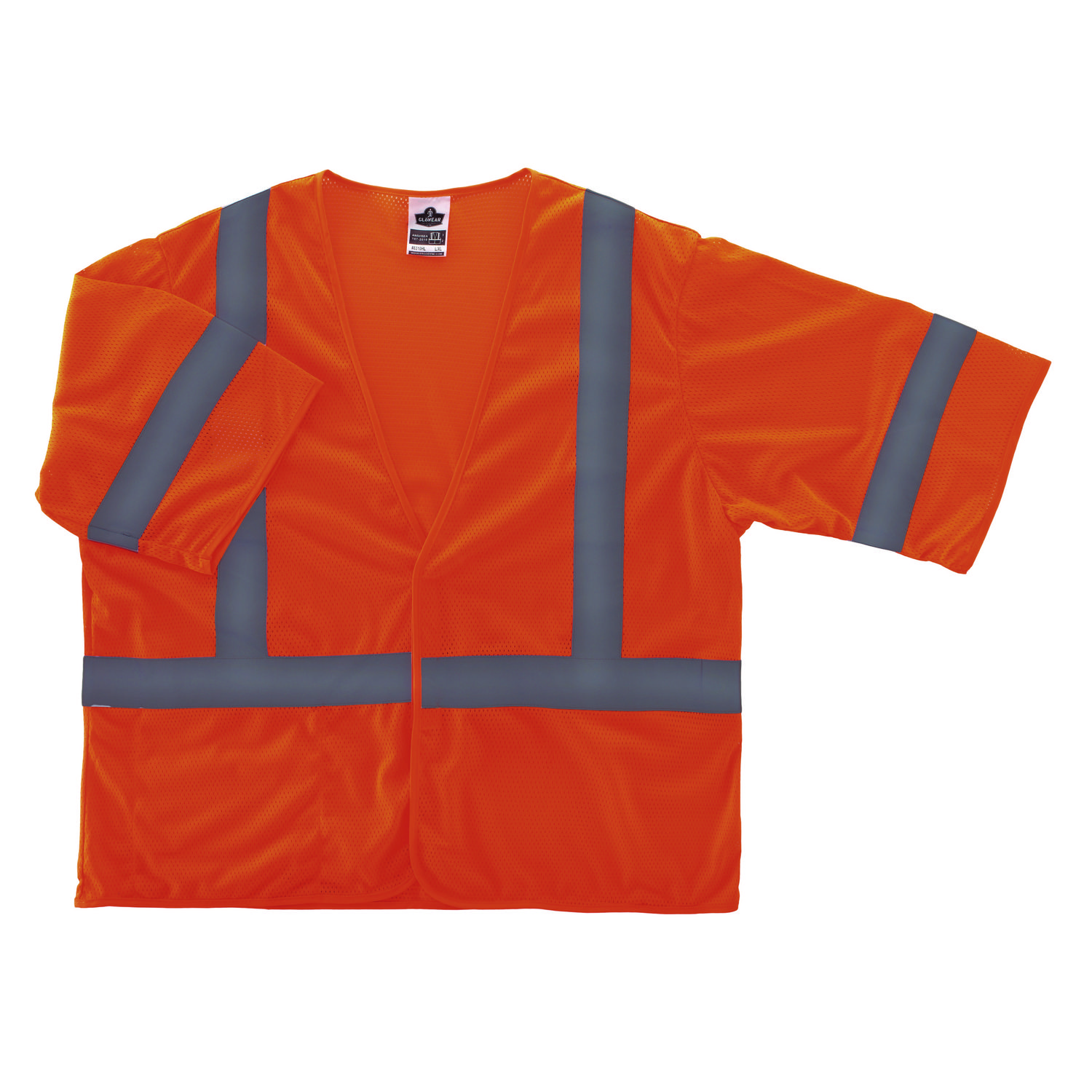 GloWear 8310HL Type R Class 3 Economy Mesh Vest, 4X-Large to 5X-Large, Orange