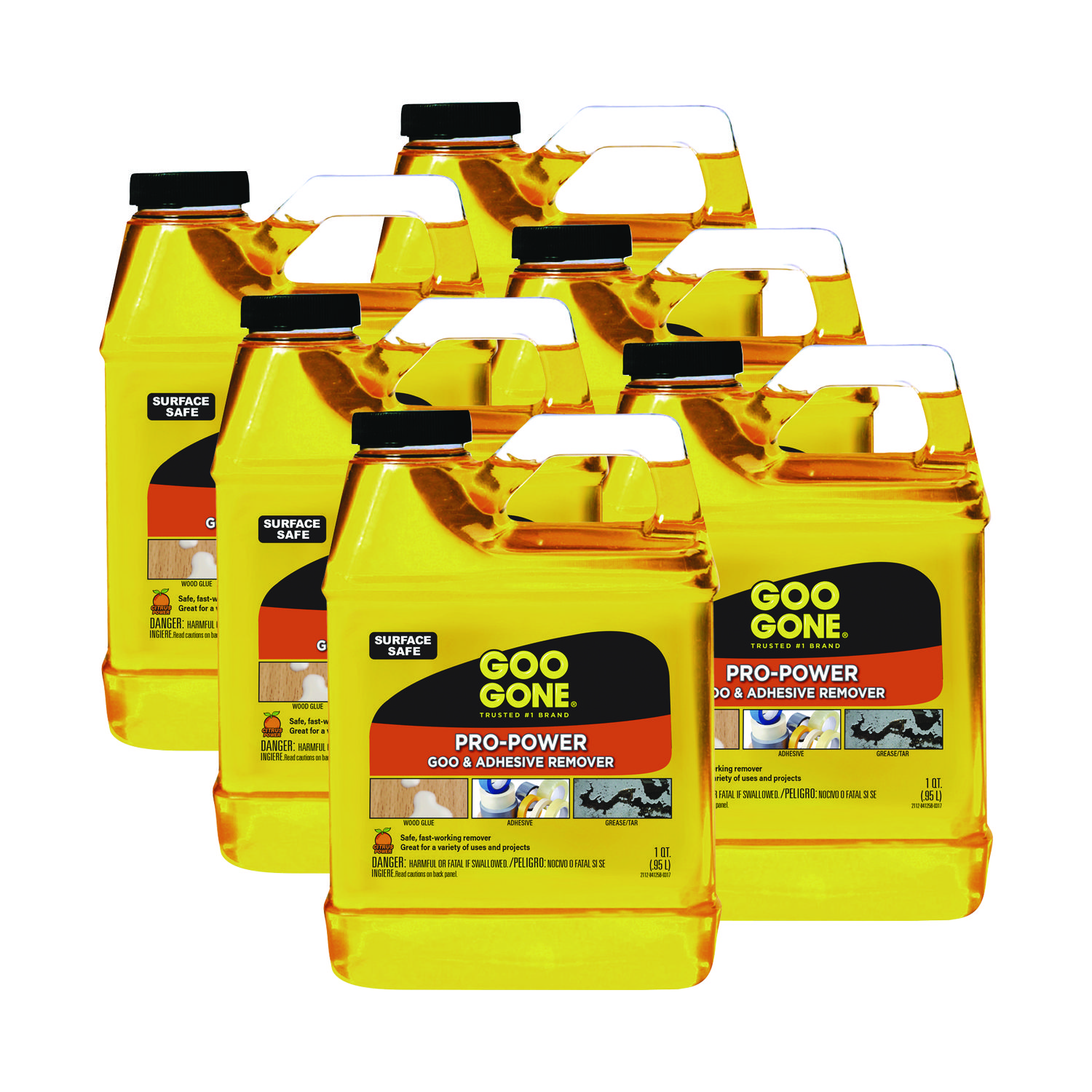 Pro-Power Cleaner, Citrus Scent, 1 qt Bottle, 6/Carton