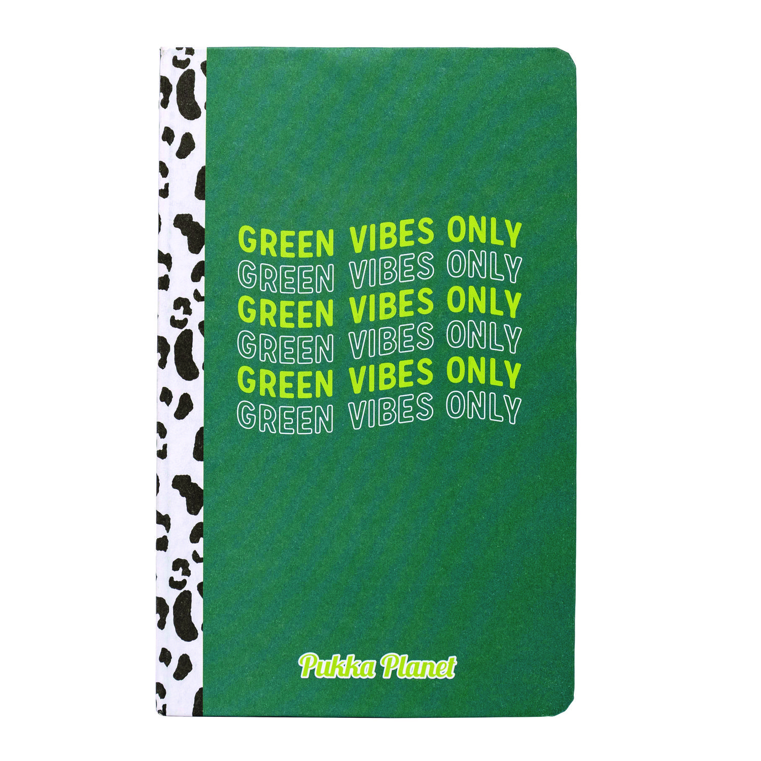 Soft Cover Eco Notebook, 1-Subject, Medium/College Rule, Green/Black/White Cover, (96) 8.3 x 5.8 Sheets