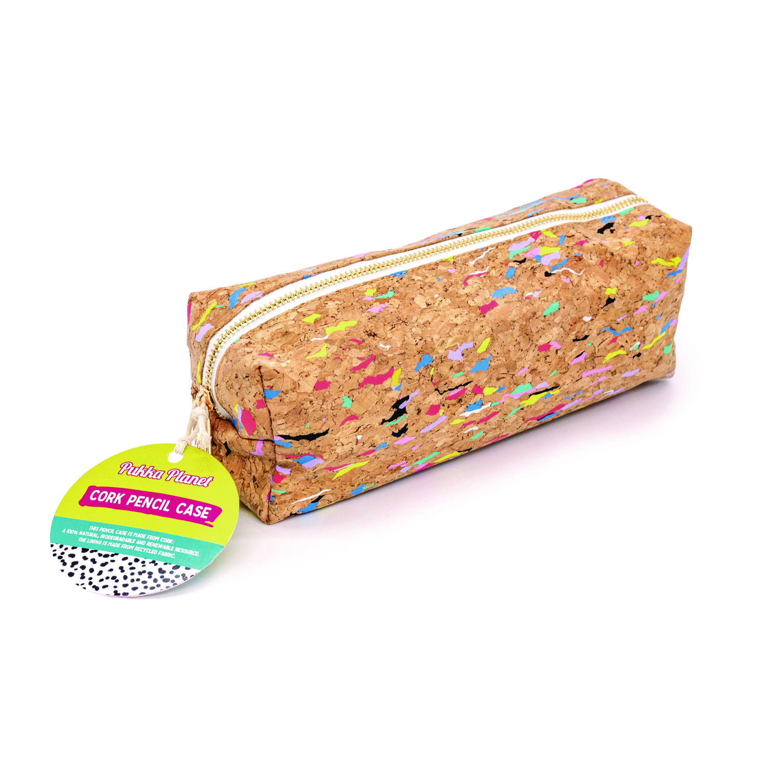 Eco Pencil Case, 7.99 x 2.36 x 2.75, Cork