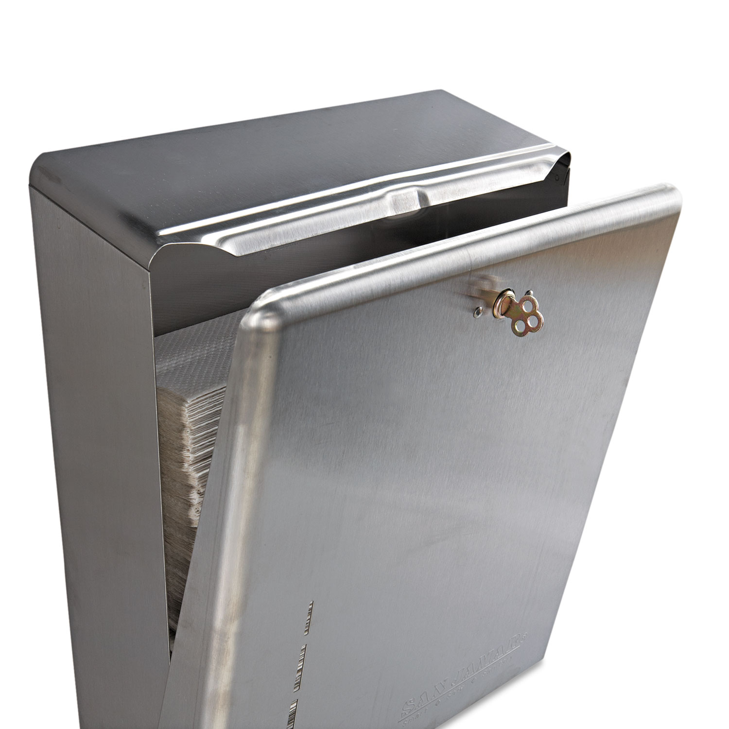 C-Fold/Multifold Towel Dispenser, Stainless Steel, 11 3/8 x 4 x 14 3/4