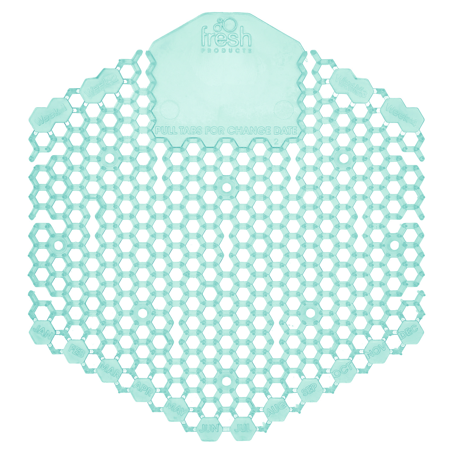 Wave 3D Urinal Deodorizer, Ocean Mist Scent, Blue, 10/Box