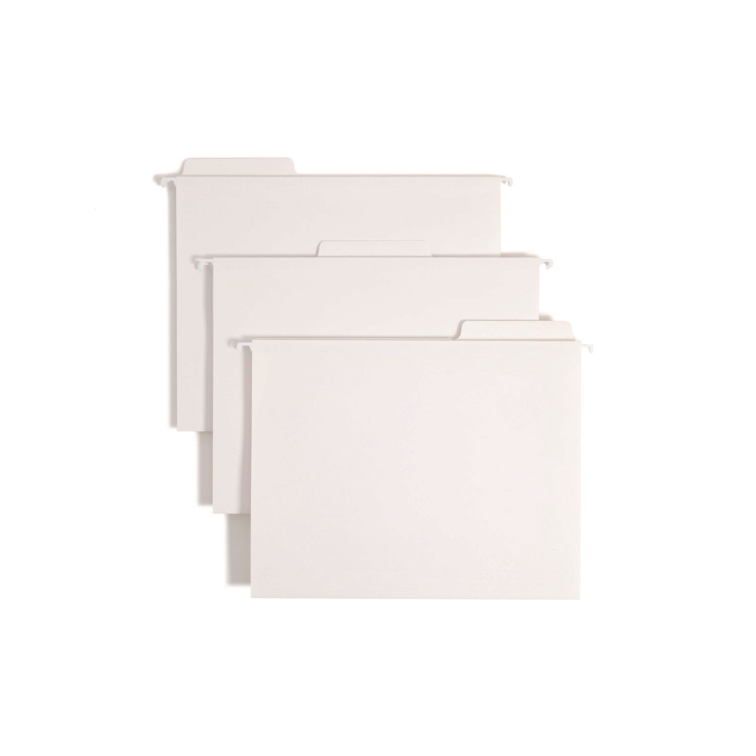 FasTab Hanging Folders, Letter Size, 1/3-Cut Tabs, White, 20/Box