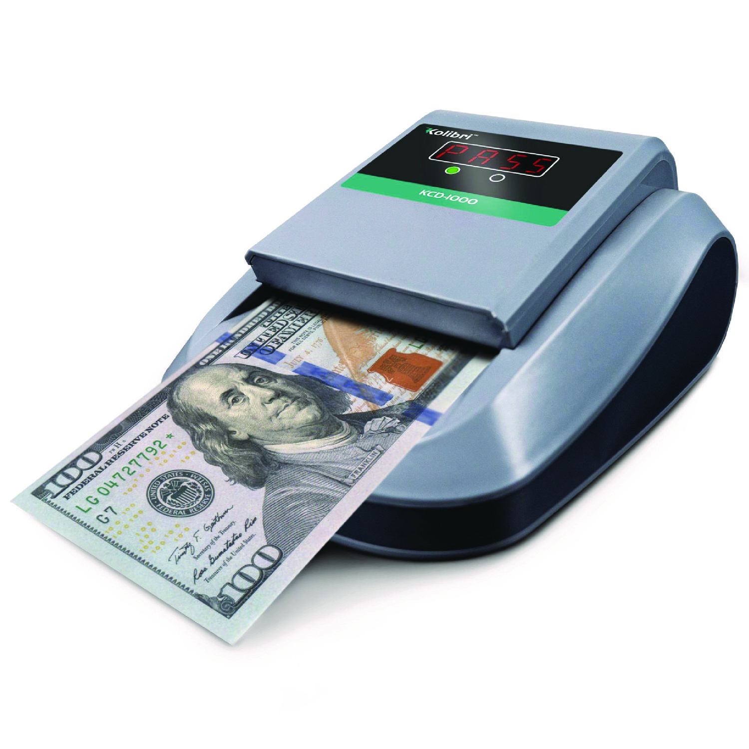 KCD-1000 Counterfeit Detector, Dimensional, Image, IR, MG, MT, Thickness, UV and Watermark Detection, US Currency