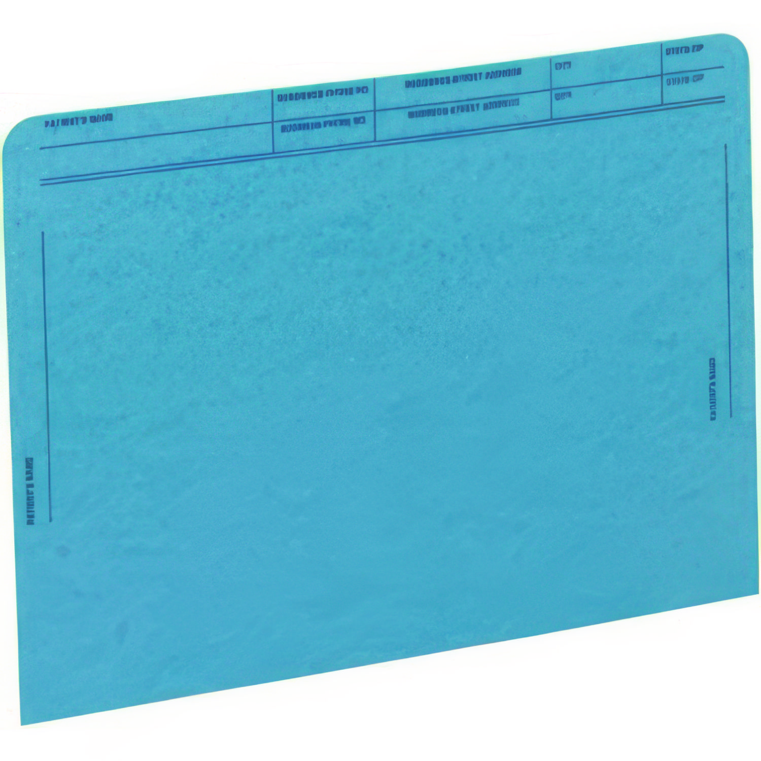 Patient File Pocket, Letter Size, Blue, 50/Box