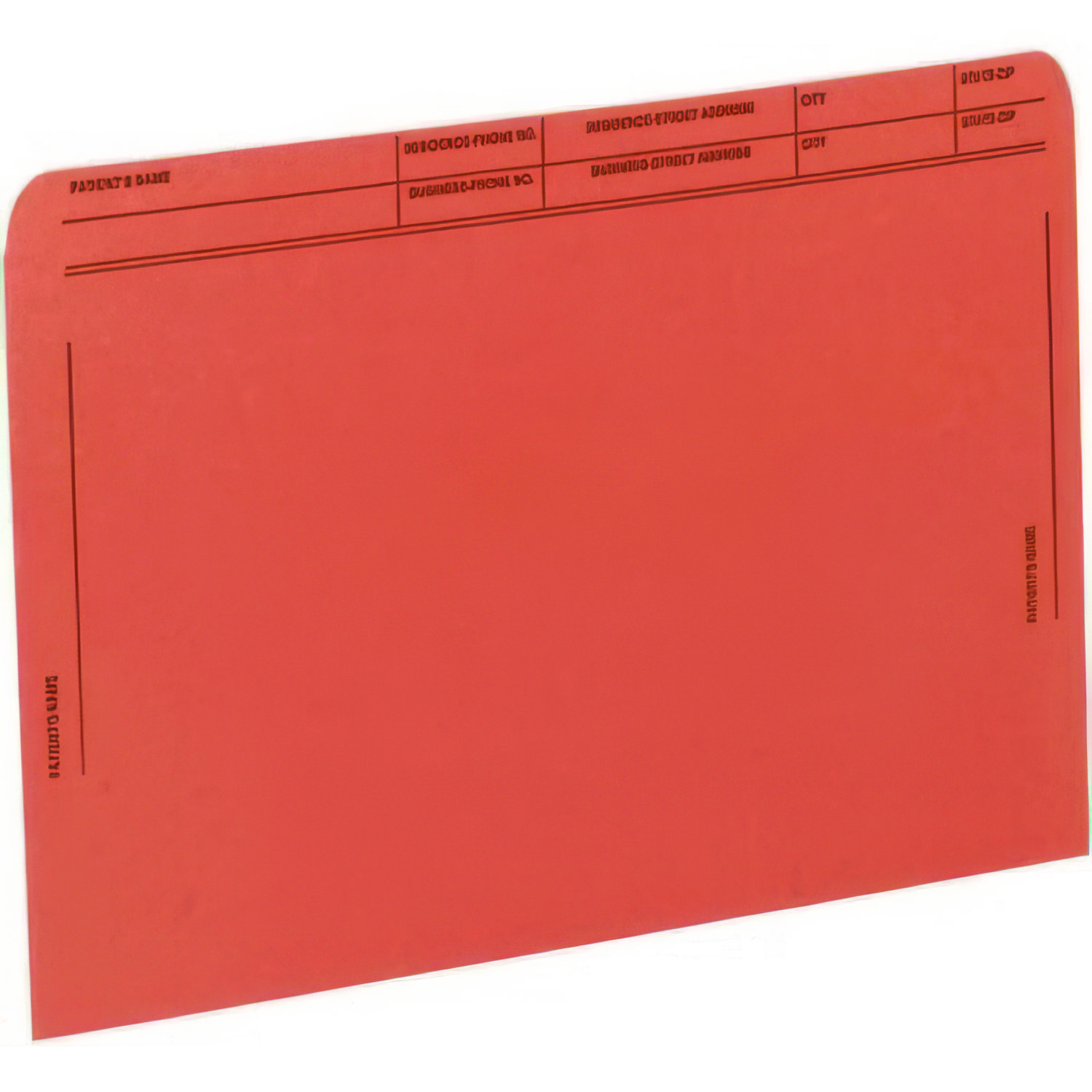 Patient File Pocket, Letter Size, Orange, 50/Box