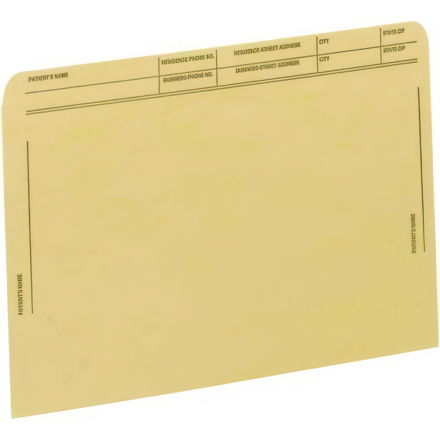 Patient File Pocket, Letter Size, Tan, 50/Box