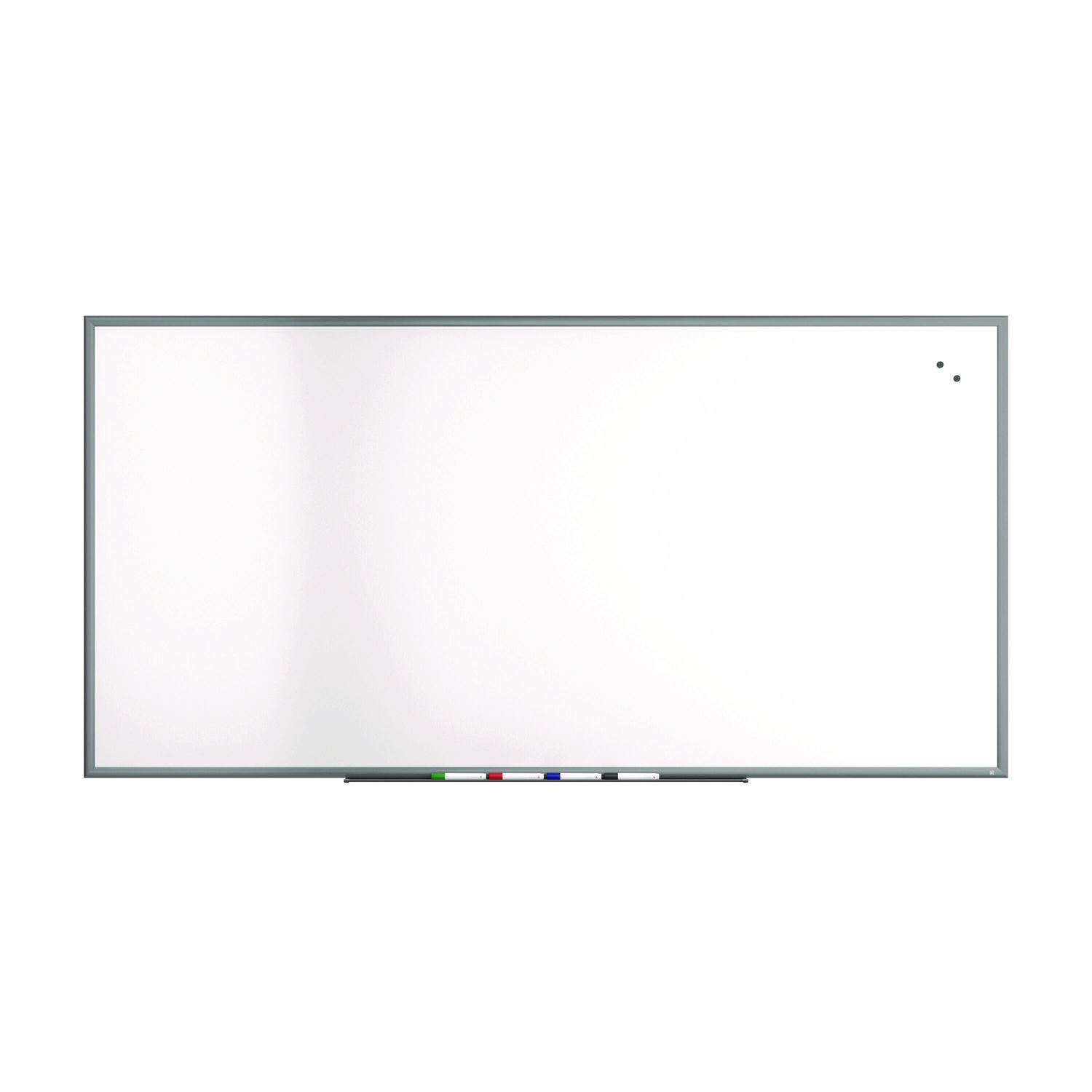 Magnetic Porcelain Dry Erase Board, 96″ x 48″, White Surface, Gray/Natural Aluminum Frame