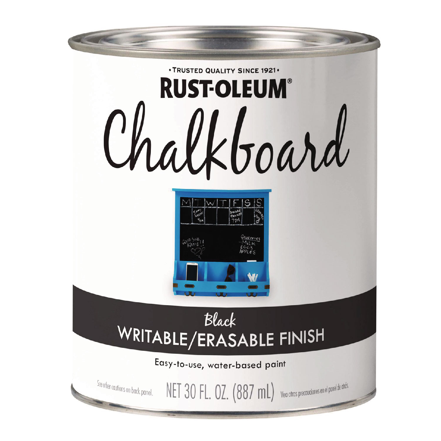 Chalkboard Paint, Matte Black, Quart Can
