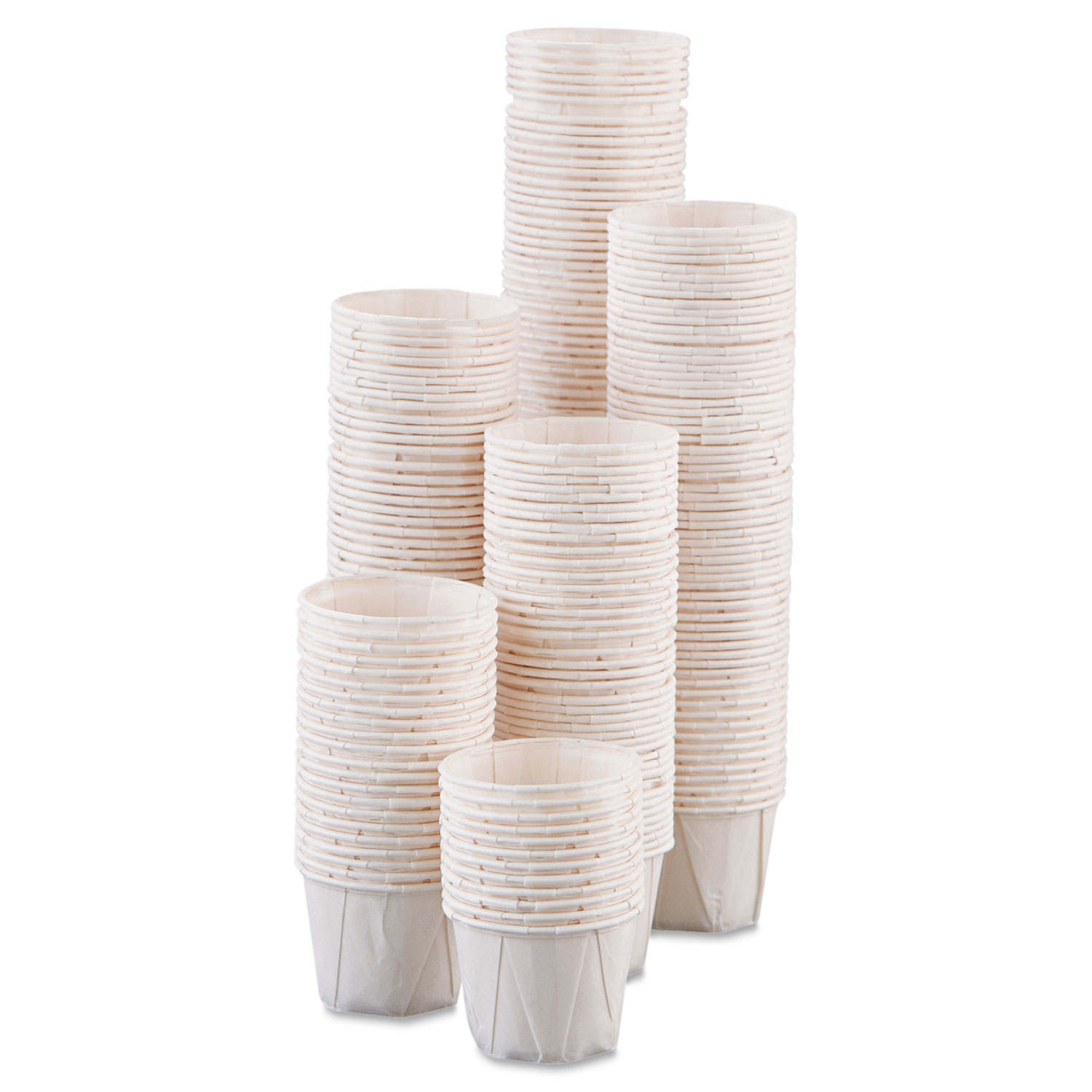 Treated Paper Souffle Portion Cups, 1 1/4 oz, White, 250/Bag